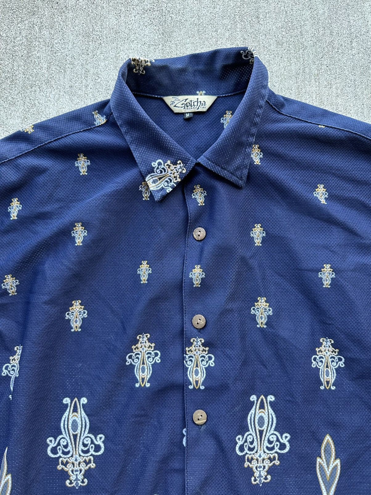 Gotcha × Vintage Vintage Gotcha Camp Shirt 90s Tribal All Over Print Size US M / EU 48-50 / 2 - 2 Thumbnail