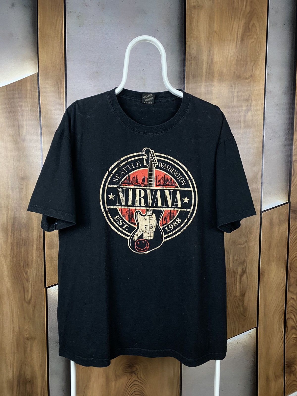 Nirvana 🎸Vintage 00s T-Shirt Nirvana Seattle Washington VTG Tee🎸 Size US XL / EU 56 / 4 - 1 Thumbnail
