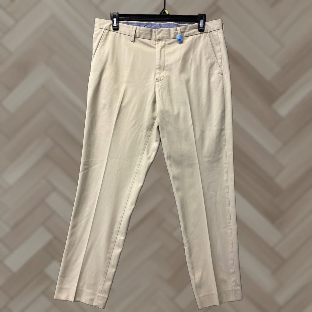 J.Crew J.CREW Chino Pants Mens 36x32 Beige Khaki Slim Fit Casual Dress Wide-Leg Retro Size US 36 / EU 52 - 1 Thumbnail
