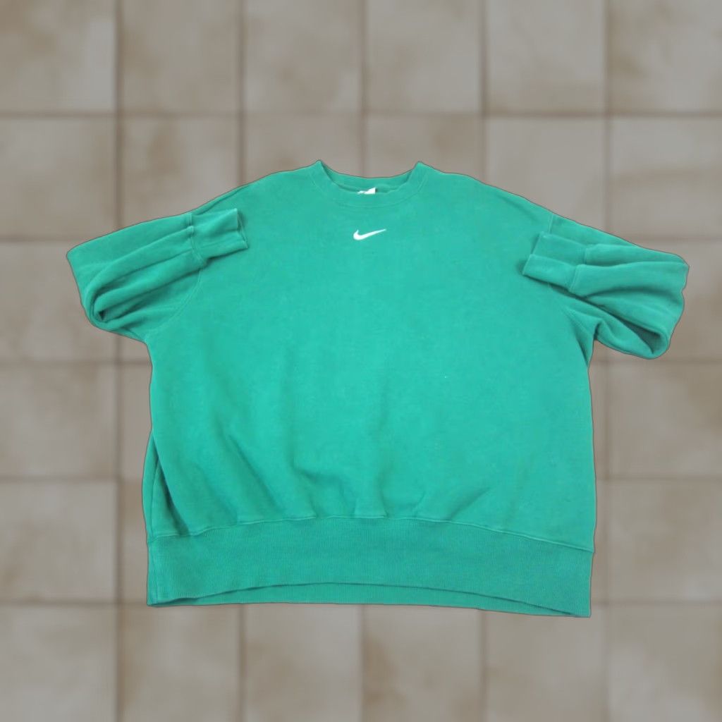 Nike Nike Sweatshirt Adult XL Green Center Swoosh Fleece 90s Size US XL / EU 56 / 4 - 1 Thumbnail