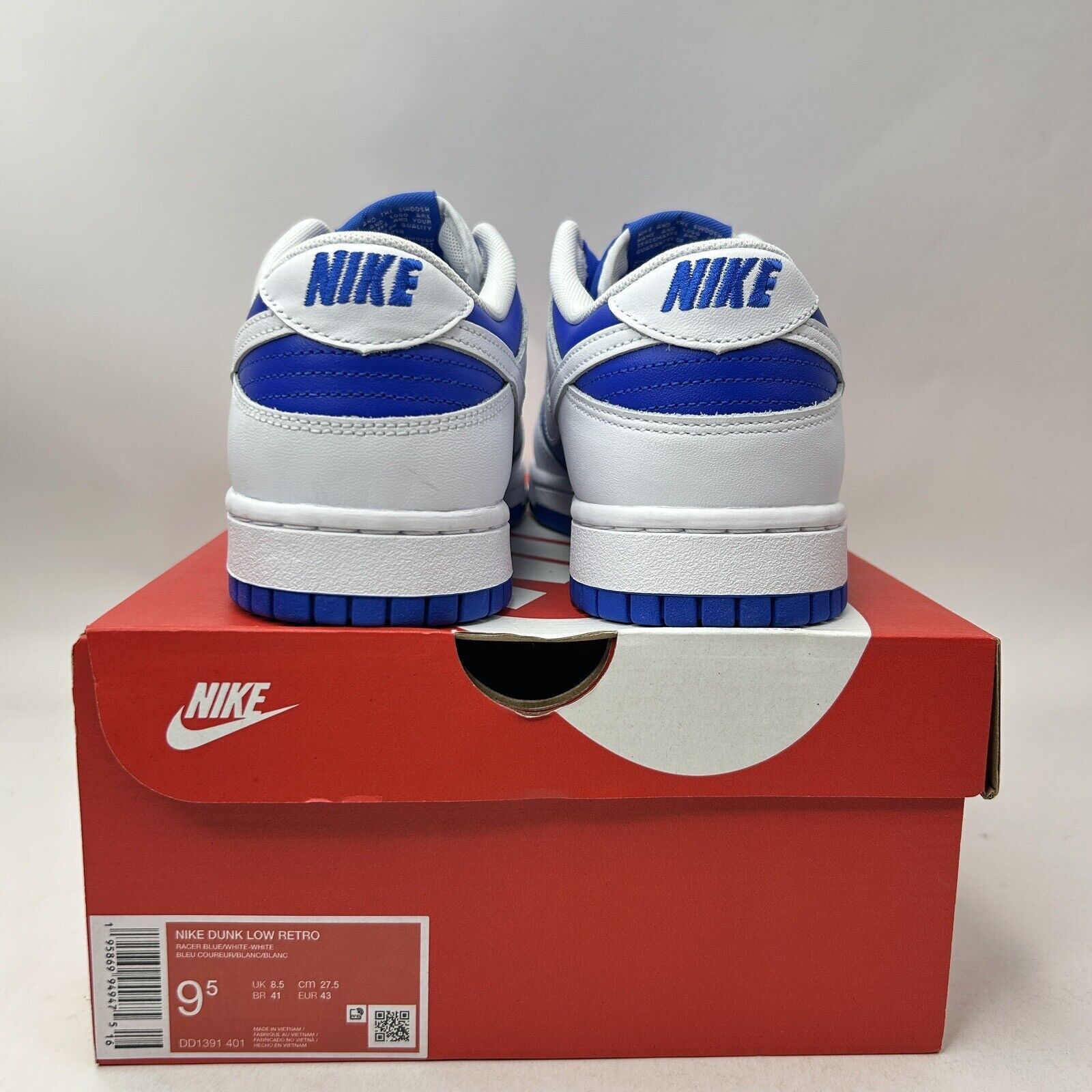 Nike Nike Dunk Low Retro “Racer Blue” 2023 Size US 9.5 / EU 42-43 - 4 Thumbnail