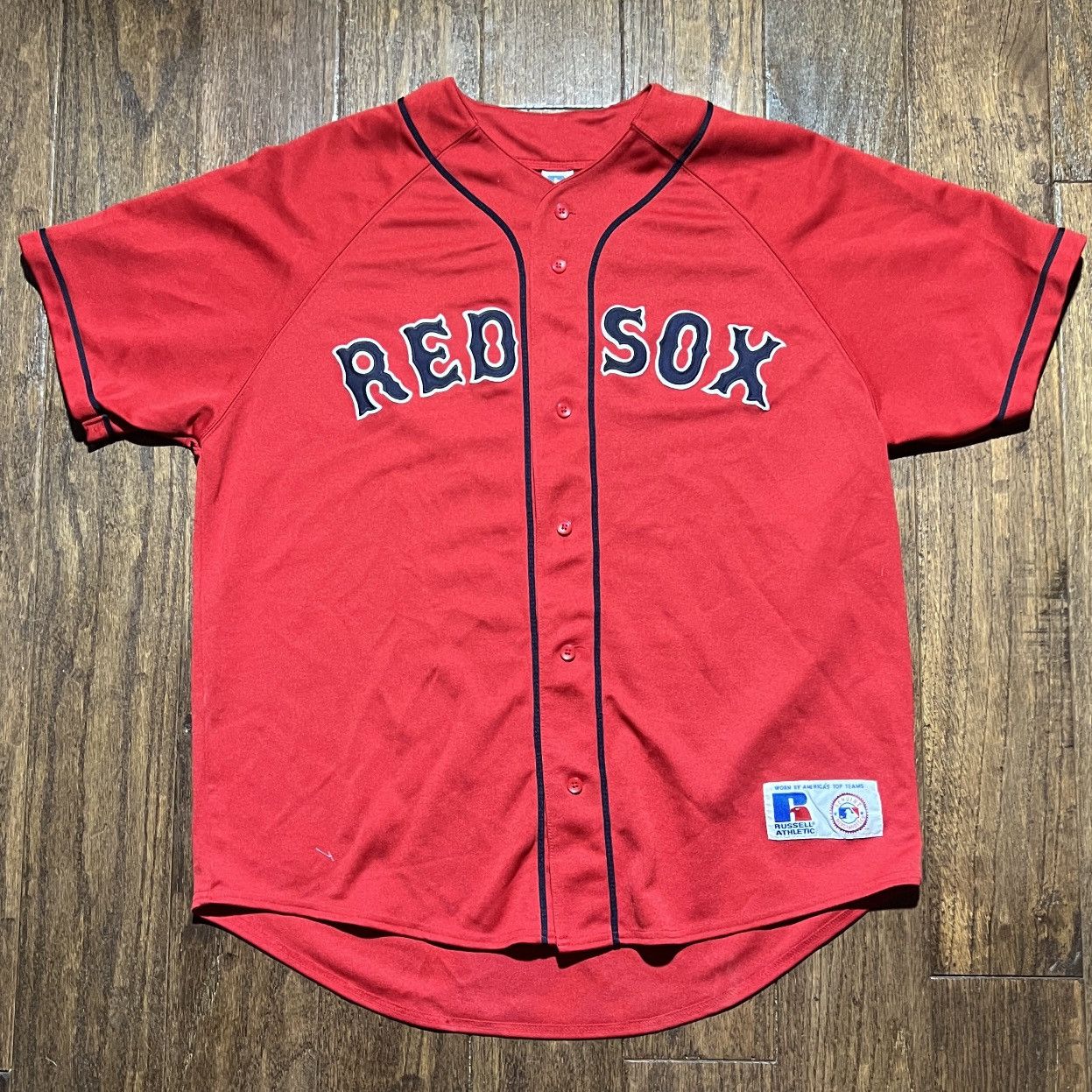 MLB × Russell Athletic × Vintage vintage russell boston red sox red jersey Size US XL / EU 56 / 4 - 1 Thumbnail
