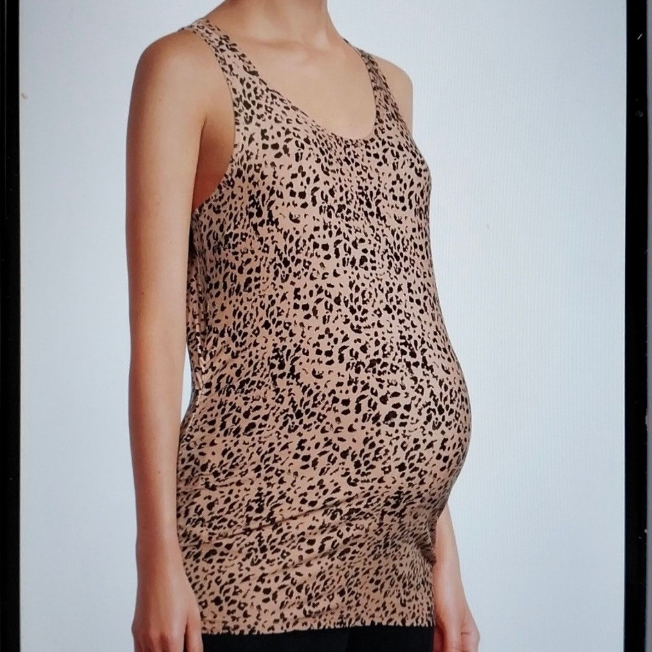 Other Time & Tru Maternity Leopard Print Tank Top Size Small Size S / US 4 / IT 40 - 1 Thumbnail