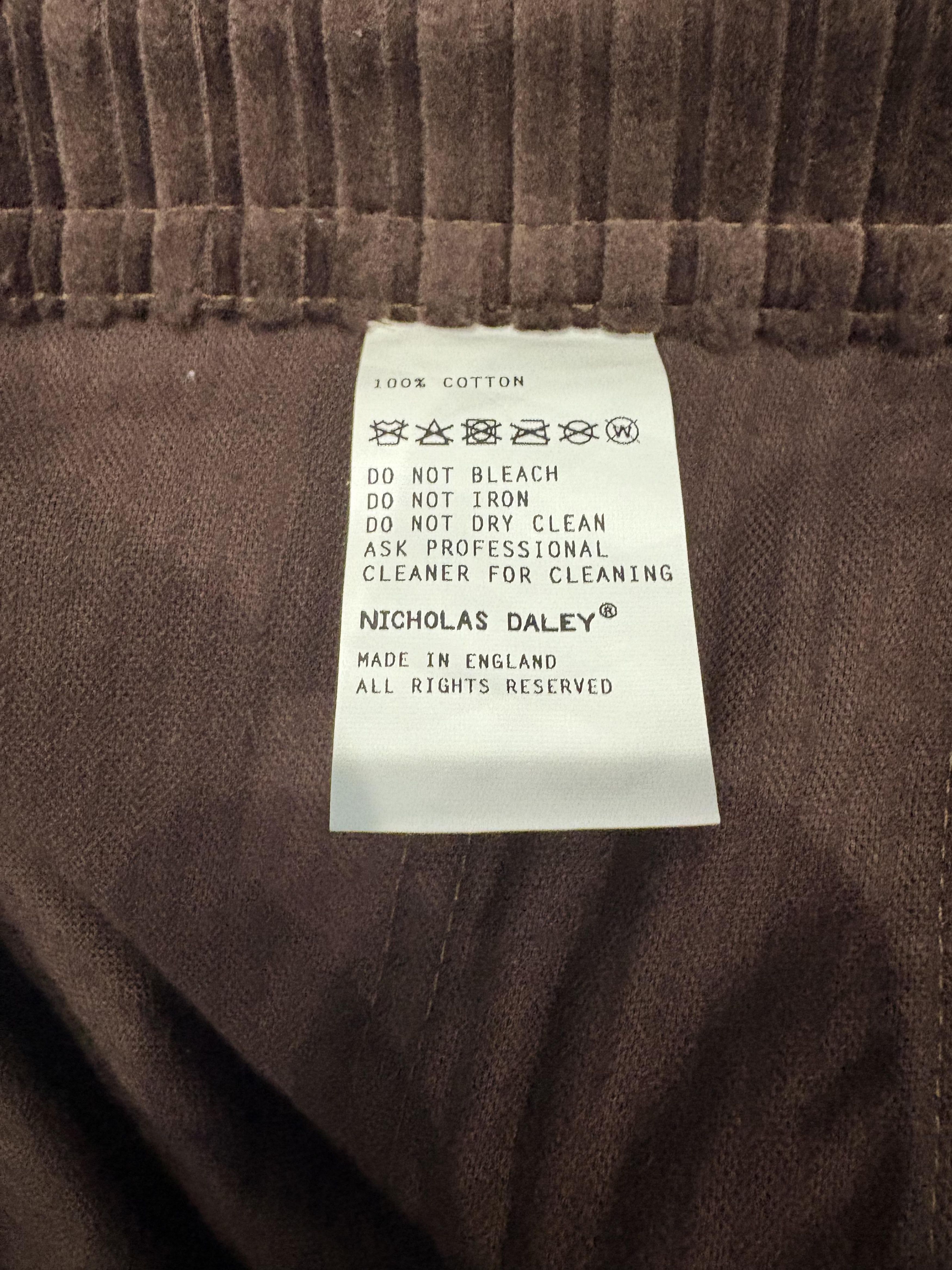 Nicholas Daley Pull-Cord Corduroy Panelled Straight-Leg Pants (Chocolate) Size US 28 / EU 44 - 5 Thumbnail