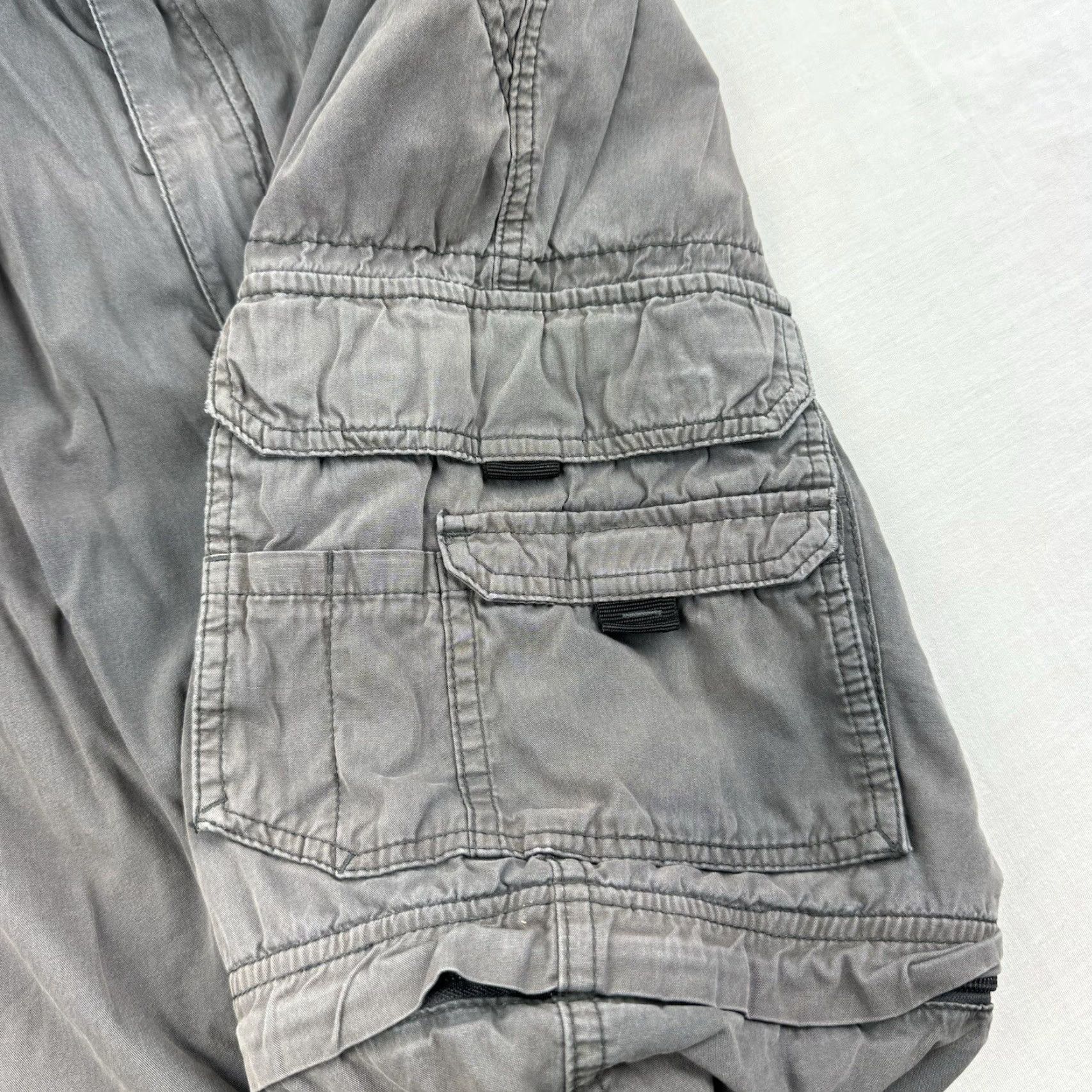 Vintage VINTAGE BC Clothing Baggy Cargo Pants Adult 32x31 Gray Pocket Grunge Y2K Hipster 90s Mens Size US 32 / EU 48 - 5 Thumbnail