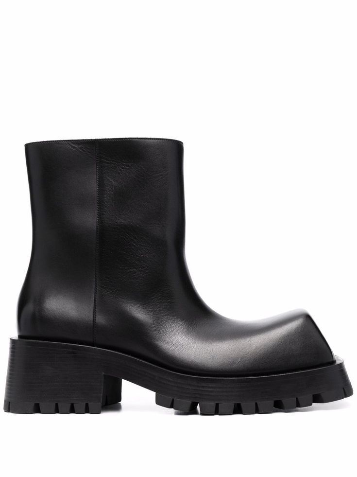 Balenciaga Leather Trooper Boots | Grailed