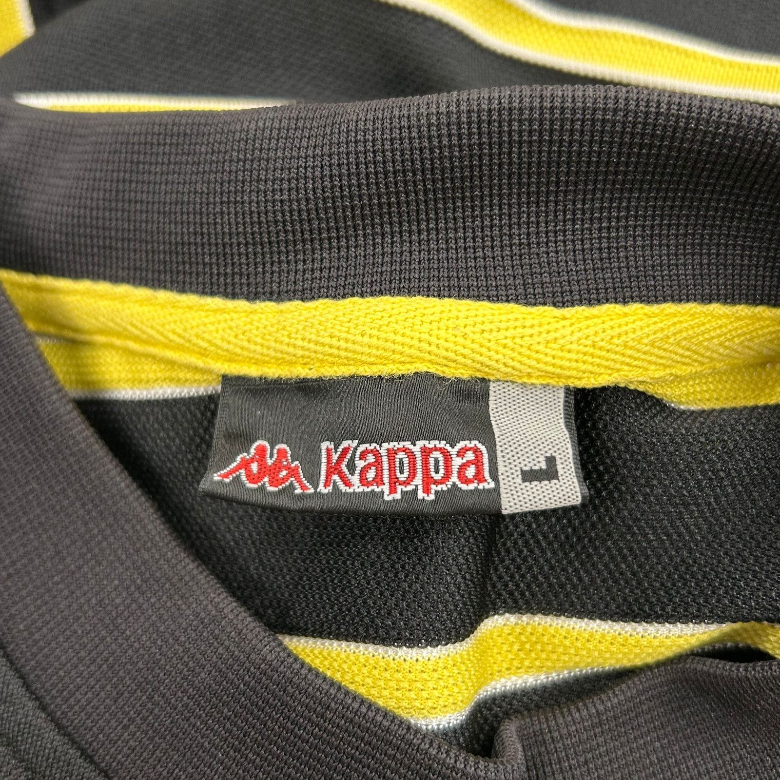 Kappa Vintage Kappa Striped Long Sleeve Shirt Yellow Black Large Size US L / EU 52-54 / 3 - 6 Thumbnail