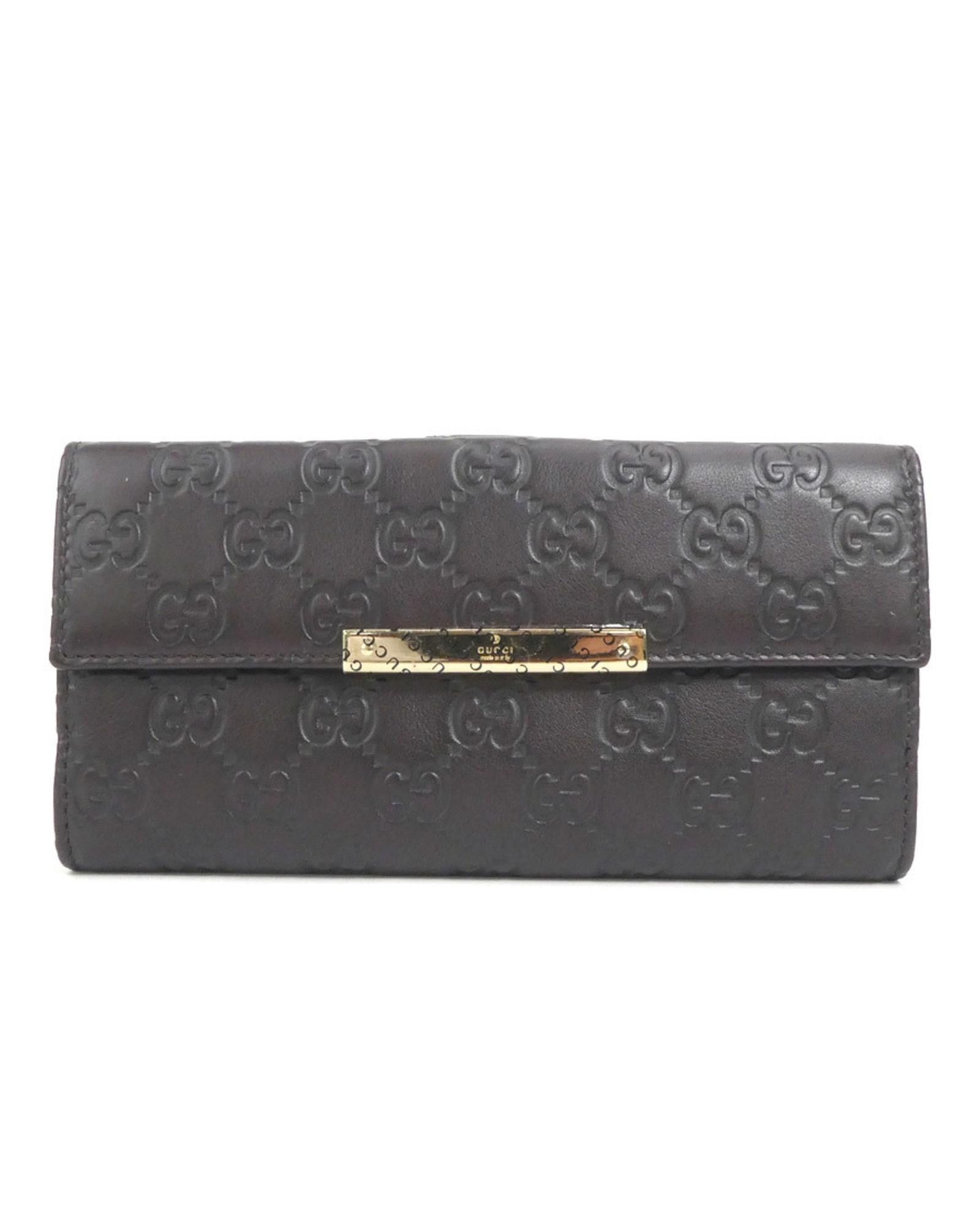 image of Gucci Continental Leather Coin Purse in Brown, Women's