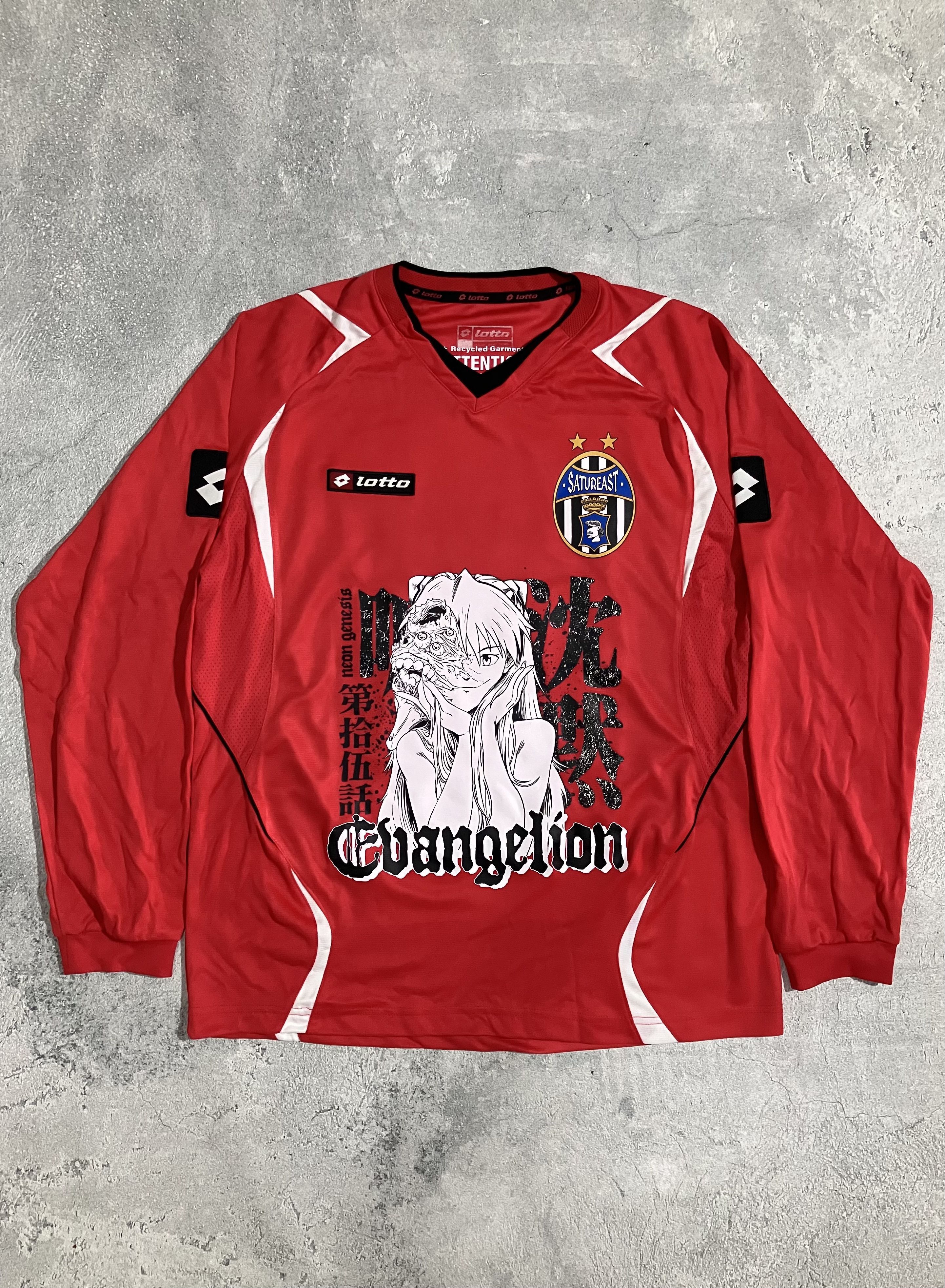 Anime 00s Vintage Soccer Jersey x Custom Evangelion Asuka Size US XL / EU 56 / 4 - 1 Thumbnail