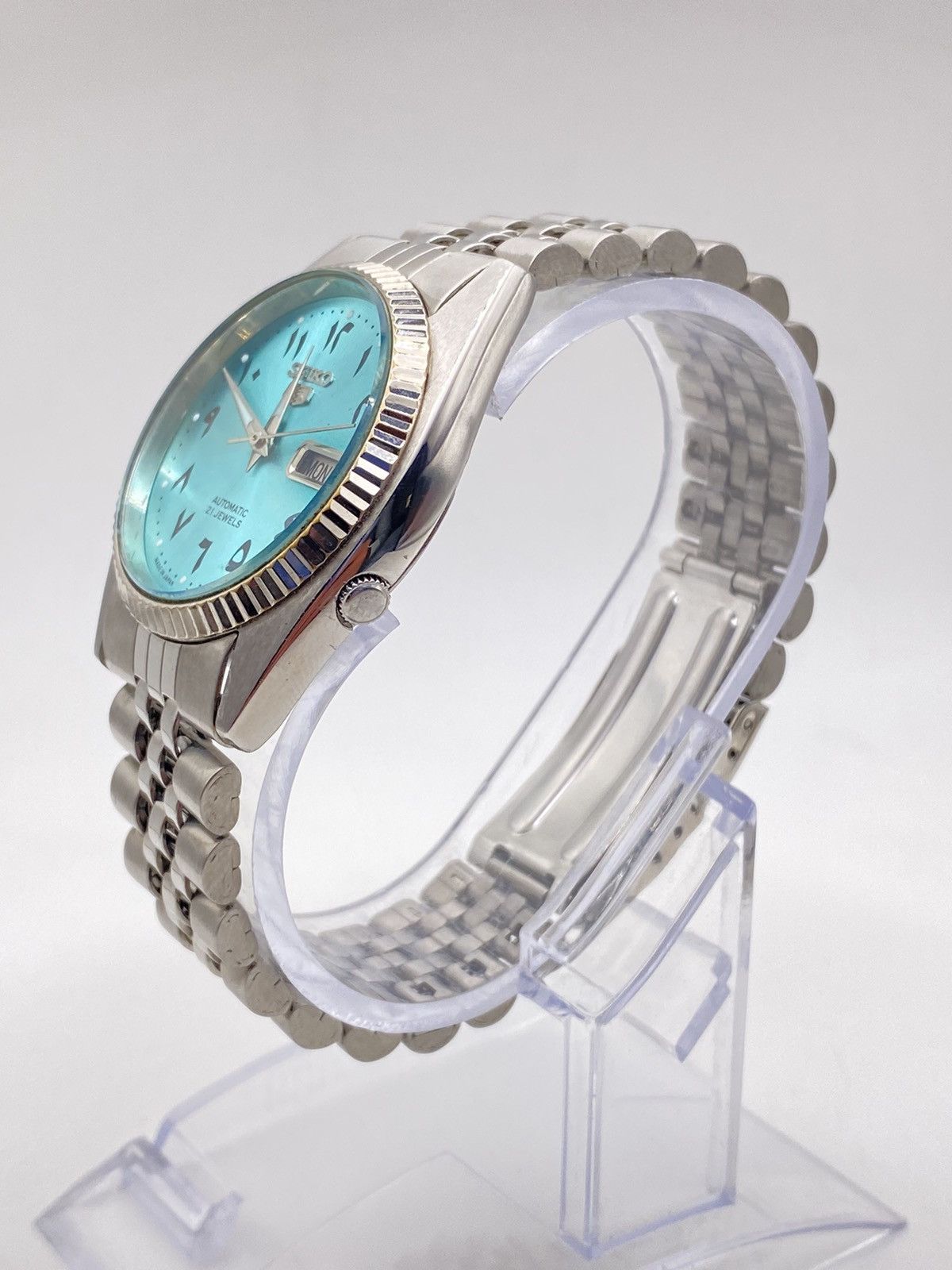 Seiko Seiko 5 Automatic 7009 Fluted Bezel Men’s Wristwatch Size 36 - 4 Thumbnail