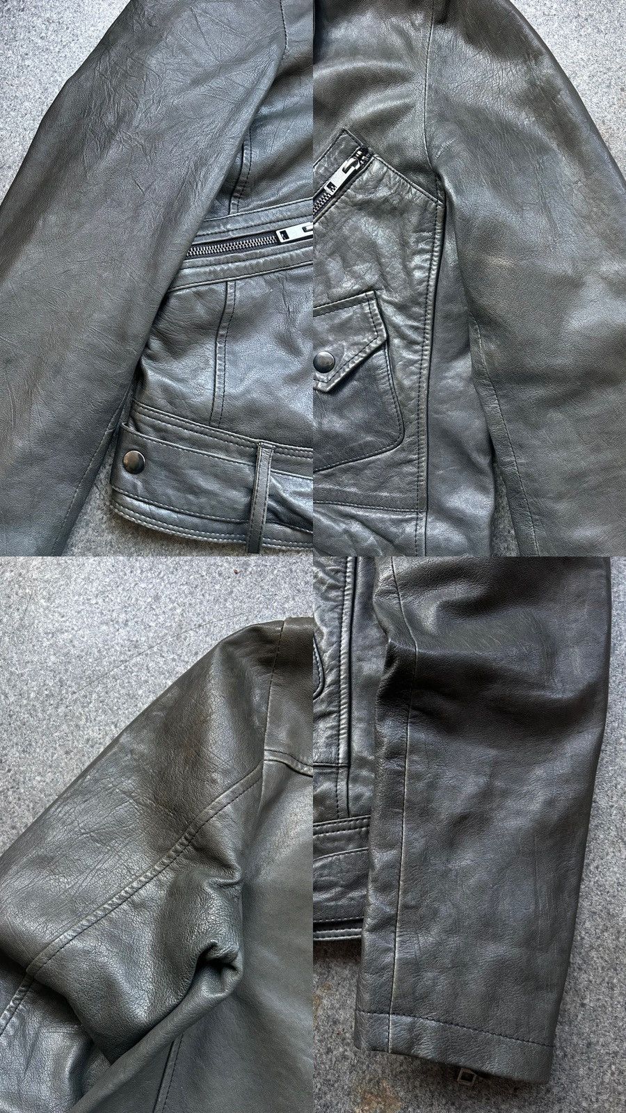 Diesel Vintage Diesel Avantgarde Leather Biker Jacket Size S / US 4 / IT 40 - 12 Thumbnail