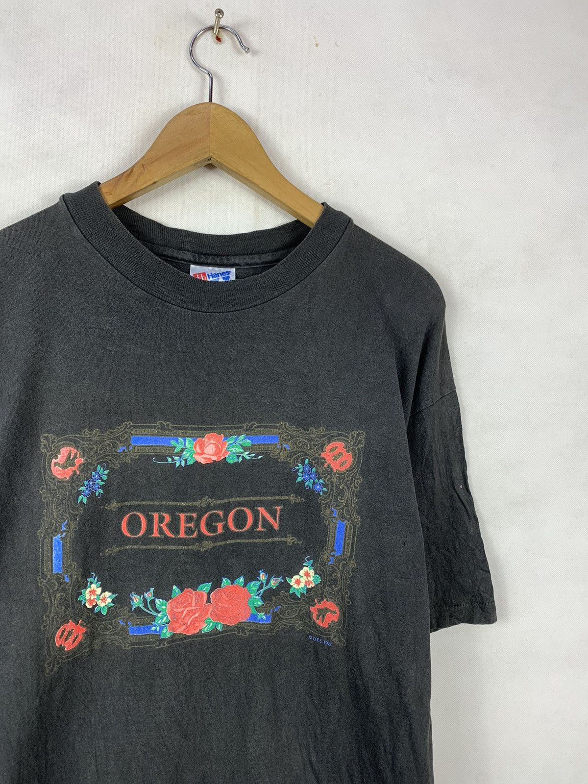 Vintage Steals! Vintage 90s Oregon Hanes Tee Size US L / EU 52-54 / 3 - 2 Thumbnail