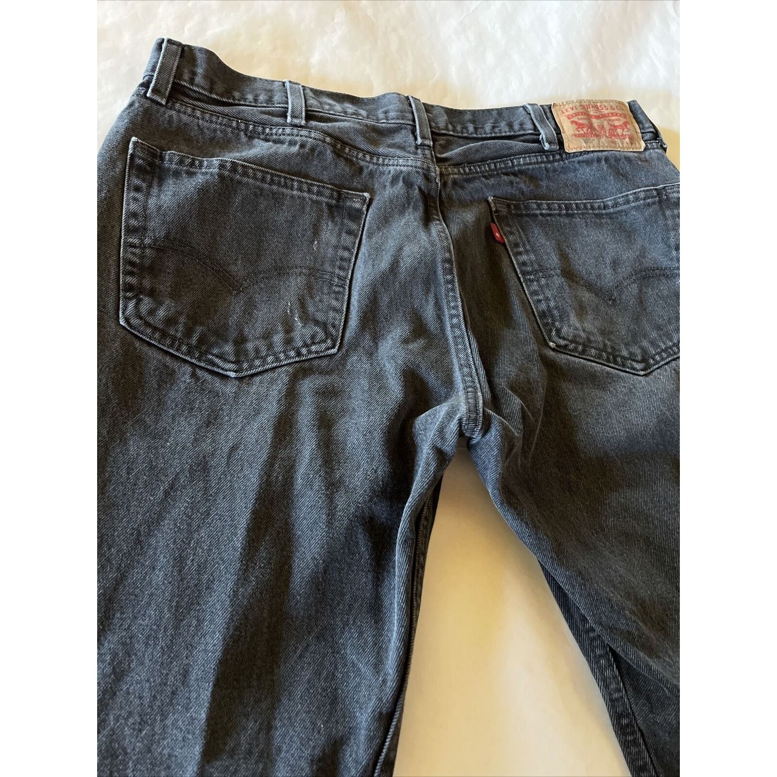 Levi's Levis Jeans Mens 33x30 Dark Gray 505 Denim Cotton Workwear Size US 33 - 12 Thumbnail
