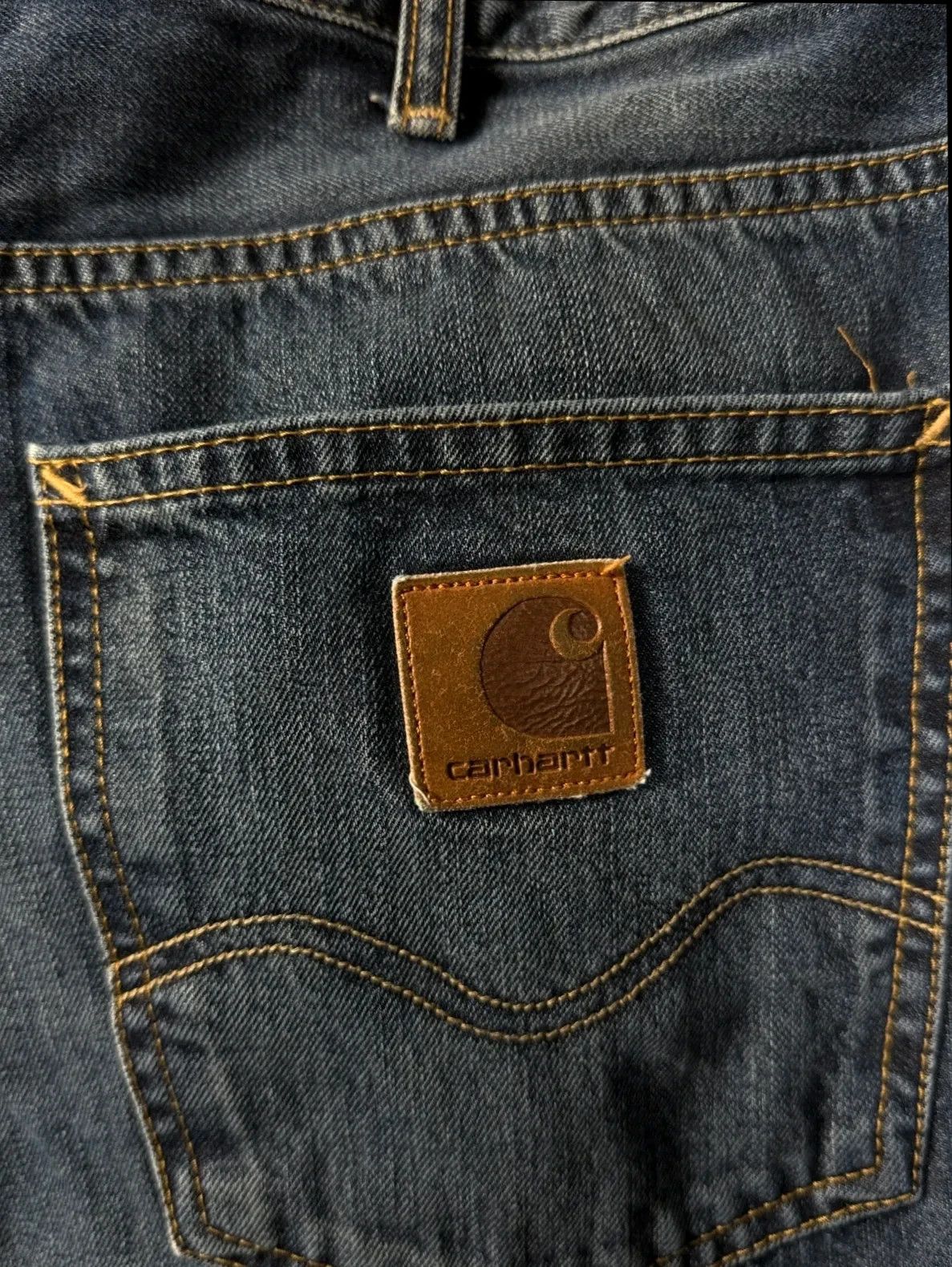 Carhartt Carhartt Texas Pant jeans navy blue denim vintage Y2K Size US 33 - 3 Thumbnail