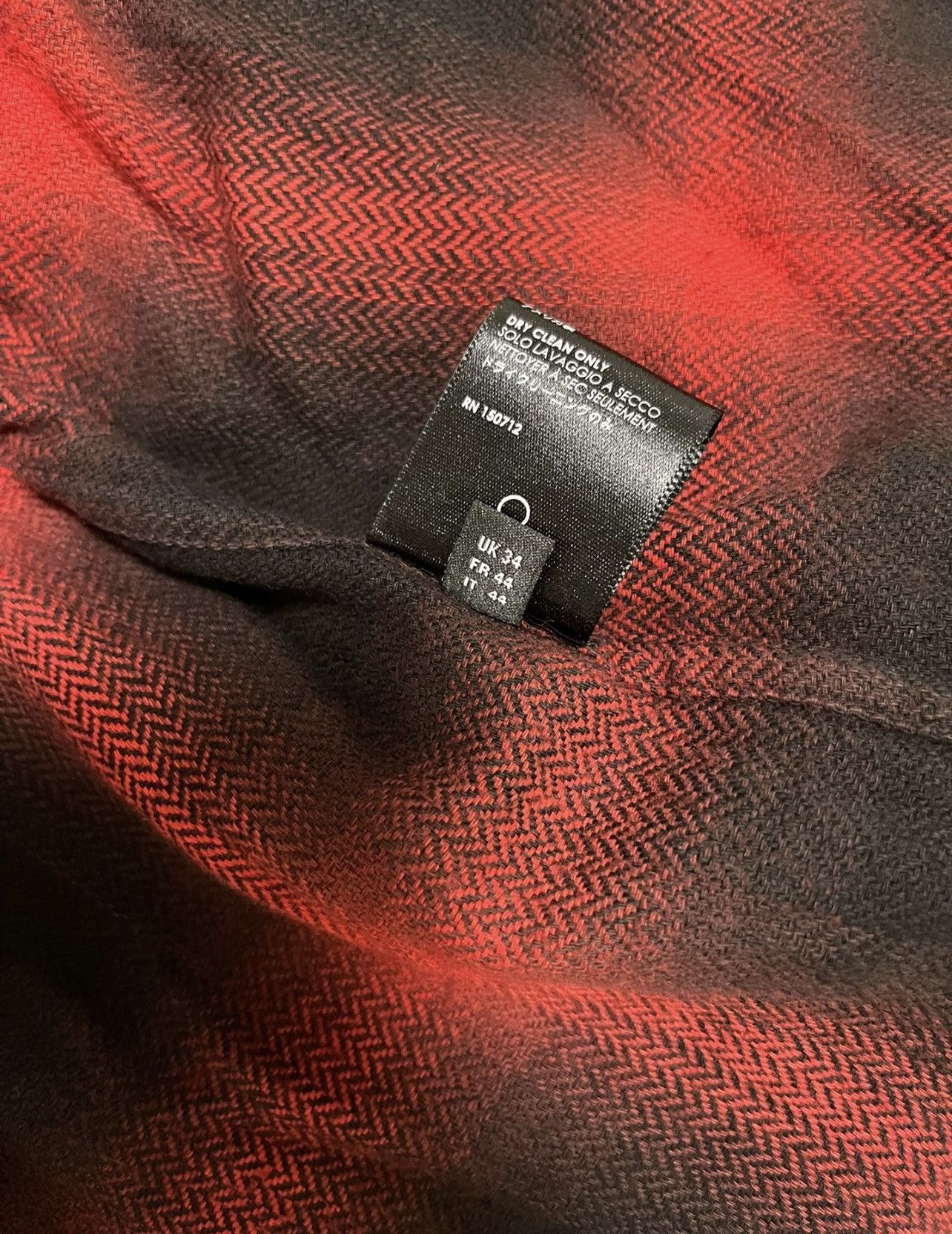 Amiri AMIRI Red plaid flannel shirt Size US XS / EU 42 / 0 - 4 Thumbnail
