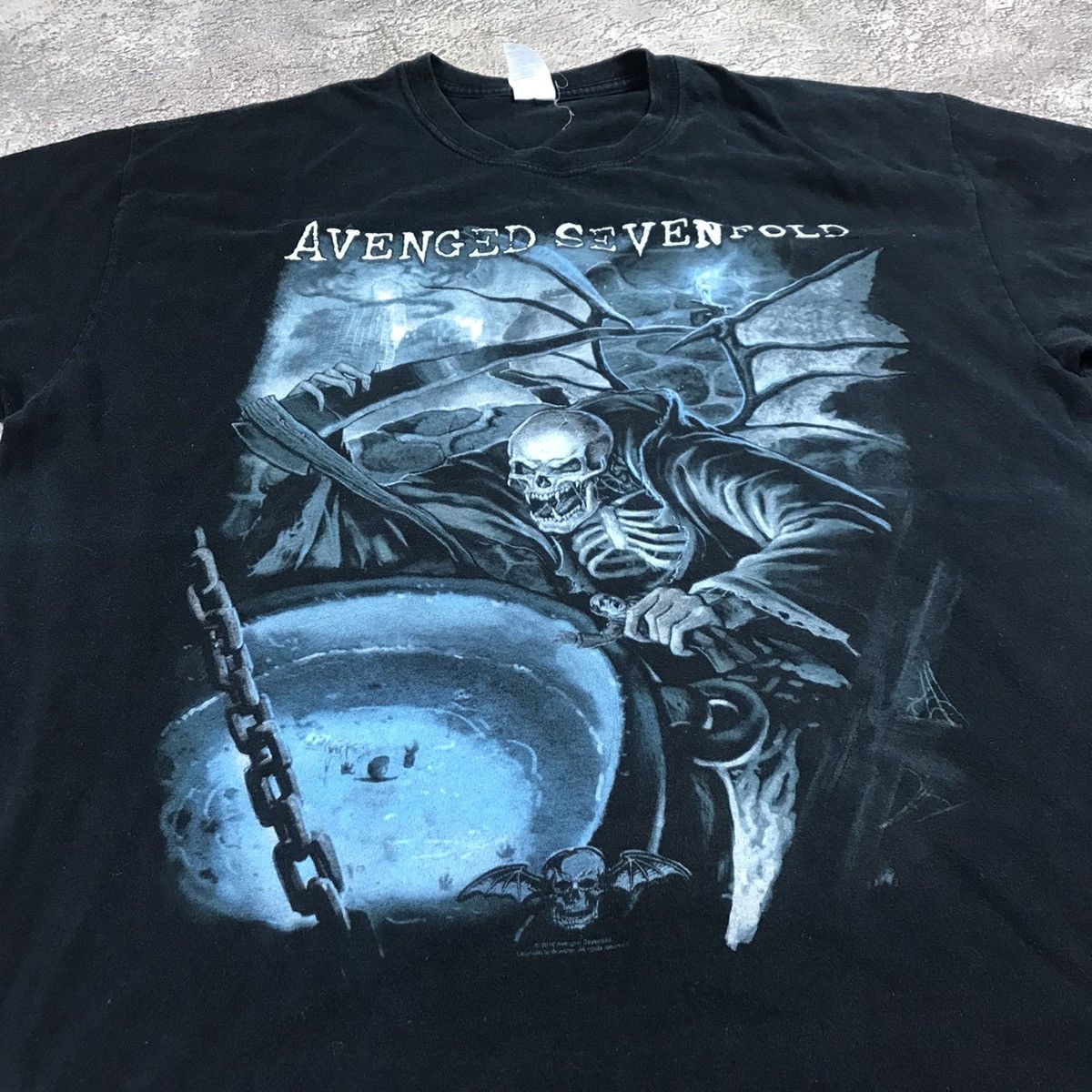 Vintage VINTAGE Y2K BAND TEE AVENGED SEVENFOLD FACE HORROR OPIUM 90S Size US XL / EU 56 / 4 - 2 Thumbnail