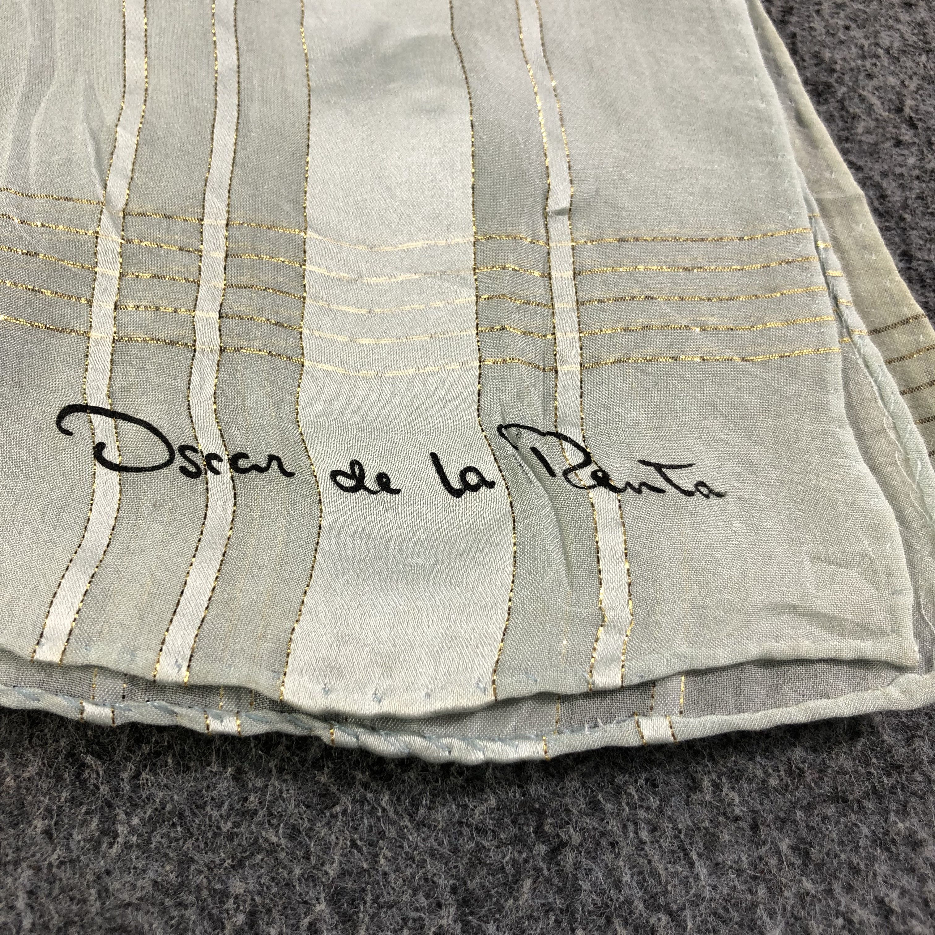 Oscar De La Renta Oscar De La Renta Silk Stole Silk Scarf M814 Size ONE SIZE - 4 Thumbnail