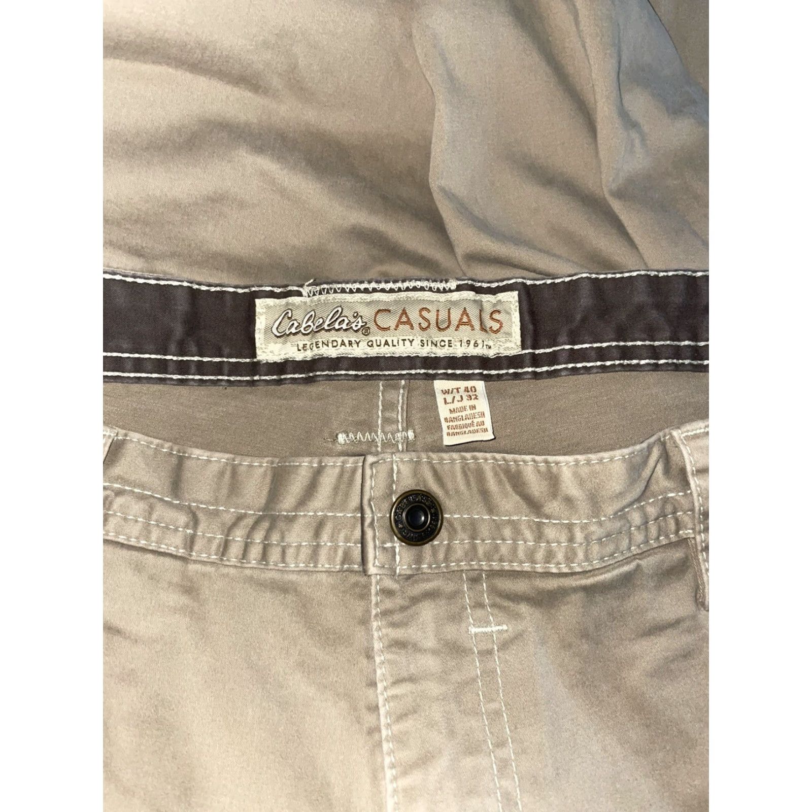 Vintage Cabelas Casuals Jeans Beige Classic Straight Inseam 32 Size 40 Men Size US 40 / EU 56 - 5 Thumbnail