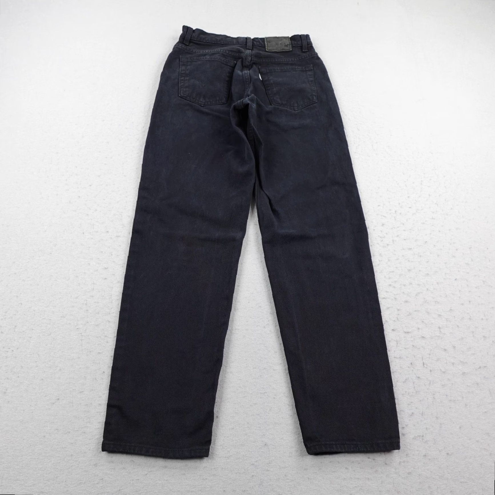 Levi's VINTAGE Levis Jeans Womens 7 Junior Black Silvertab Loose Fit Denim Baggy 80s Size 28" / US 6 / IT 42 - 4 Thumbnail