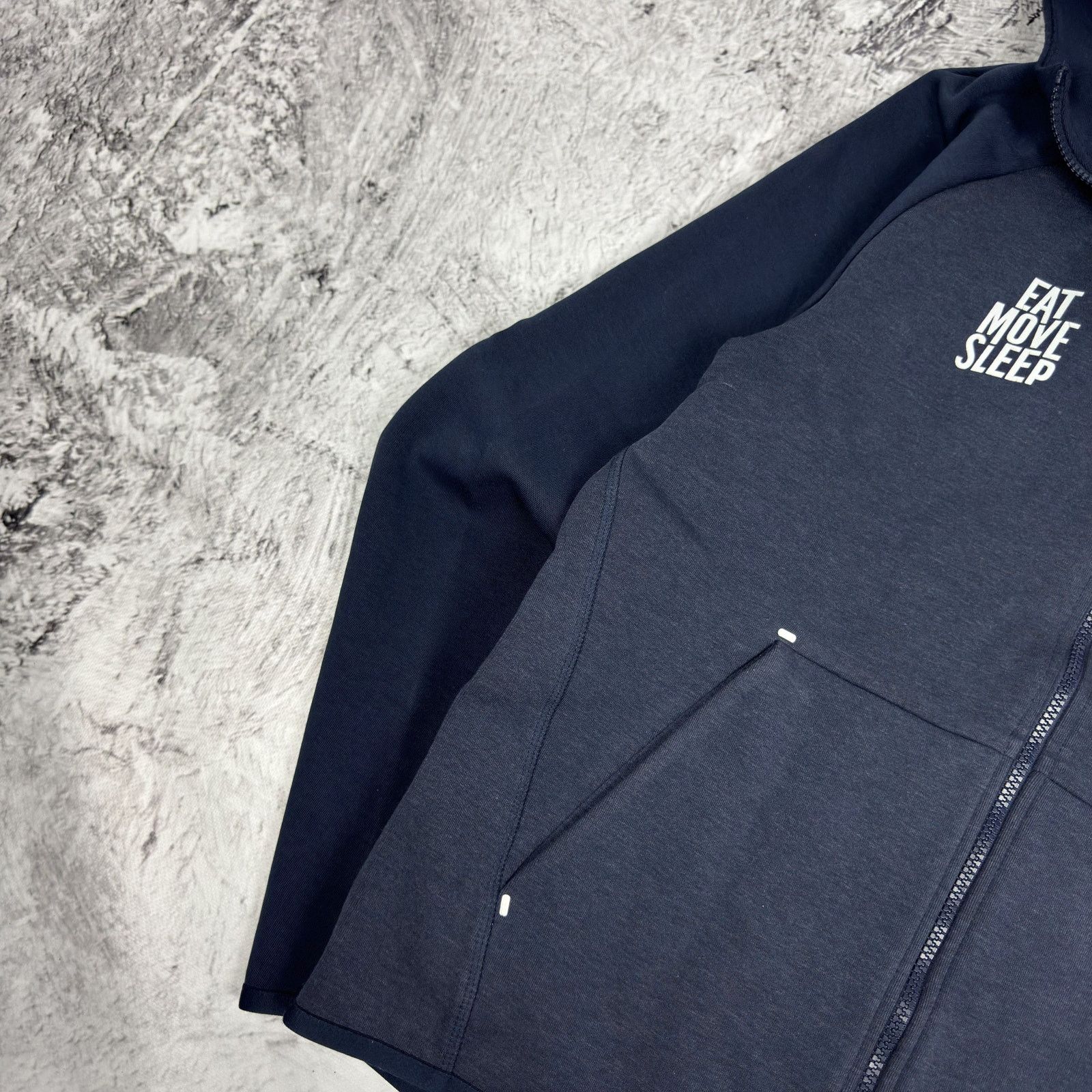 Nike Nike Tech Fleece Men Navy Eat Move Sleep Full Zip Hoodie M Size US M / EU 48-50 / 2 - 6 Thumbnail