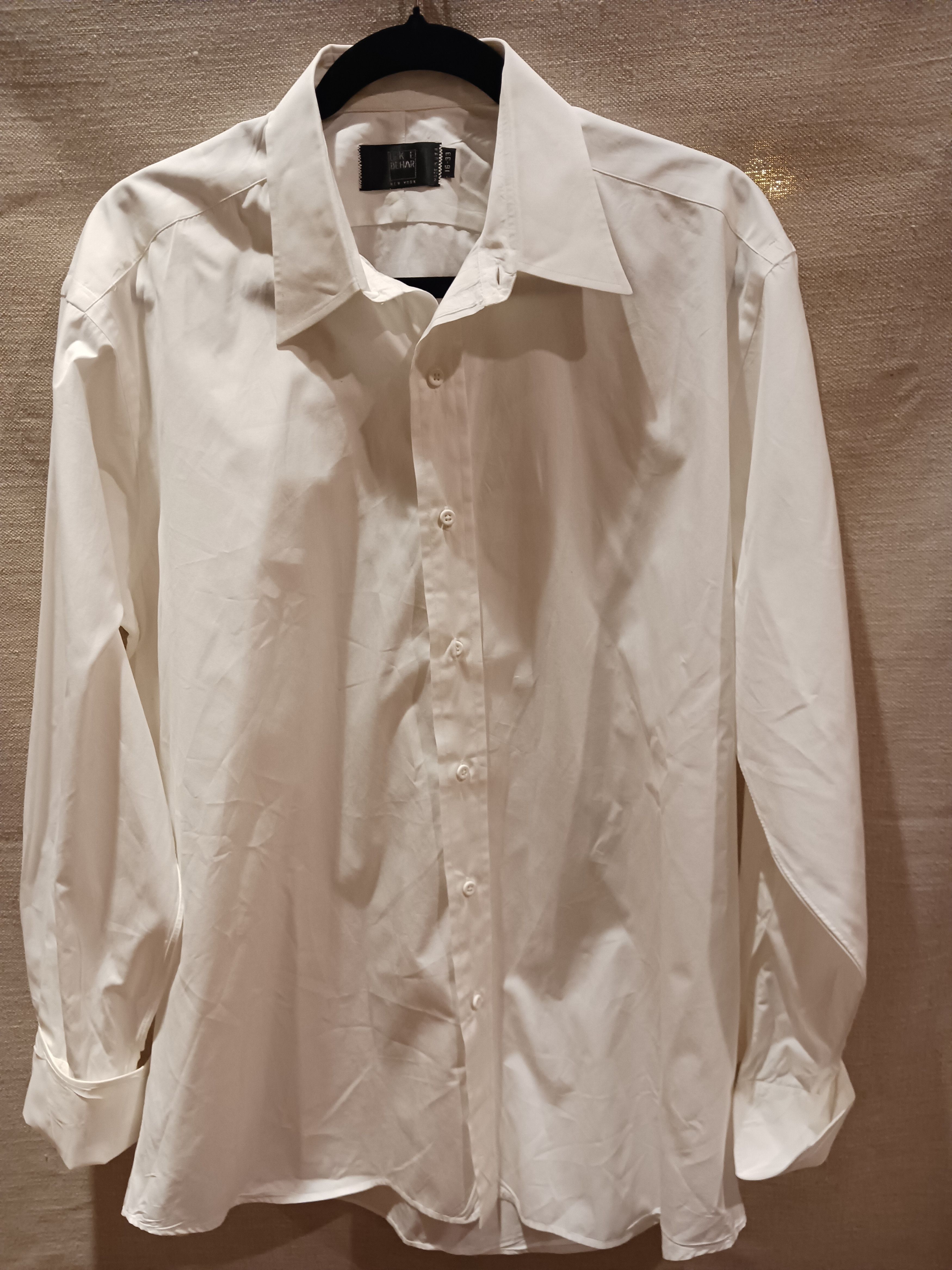 Ike Behar Vintage 100% Cotton Long Sleeve Dress Shirt Size US L / EU 52-54 / 3 - 1 Thumbnail