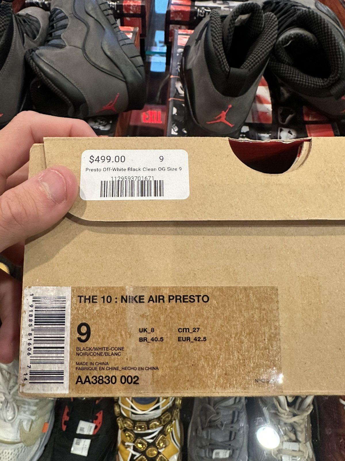 Nike × Off-White Nike Air Presto Off-White Black Clean OG Size 9 Size US 9 / EU 42 - 10 Thumbnail