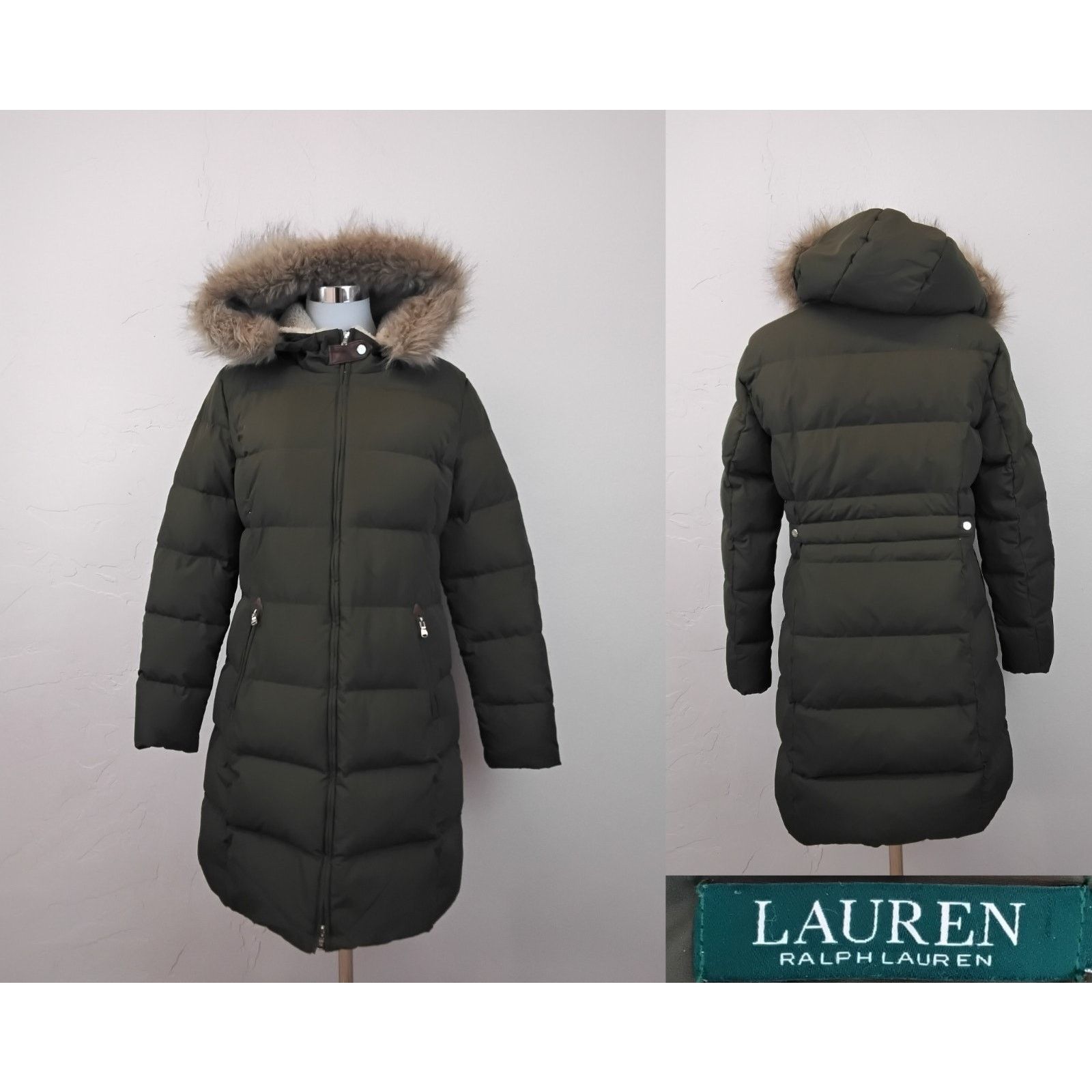 Lauren Ralph Lauren Lauren By Ralph Lauren Down Puffer Coat Women's M Green Size M / US 6-8 / IT 42-44 - 1 Thumbnail