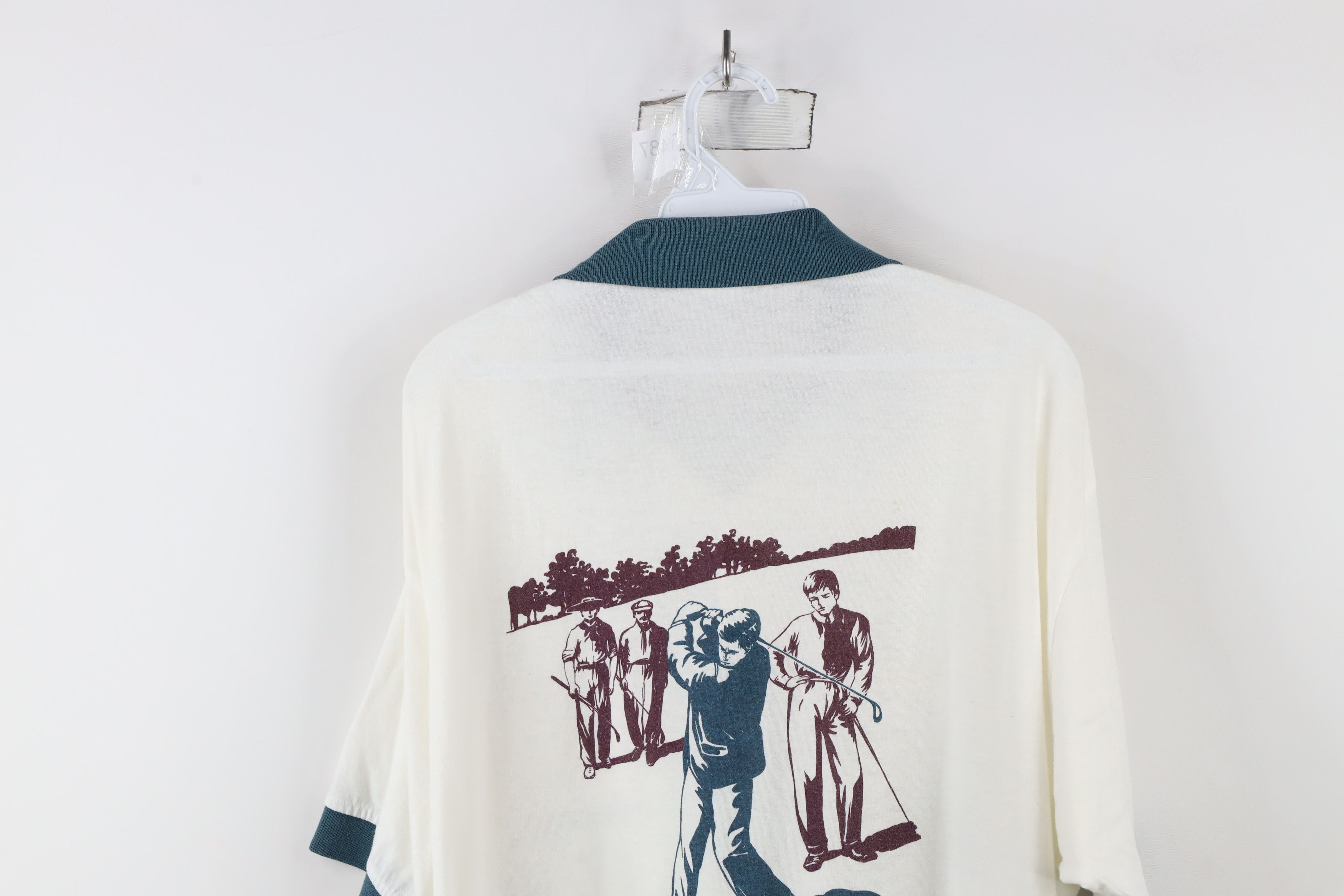 Vintage Vintage 90s Streetwear All Over Print Collared Polo Shirt Size US XL / EU 56 / 4 - 14 Thumbnail