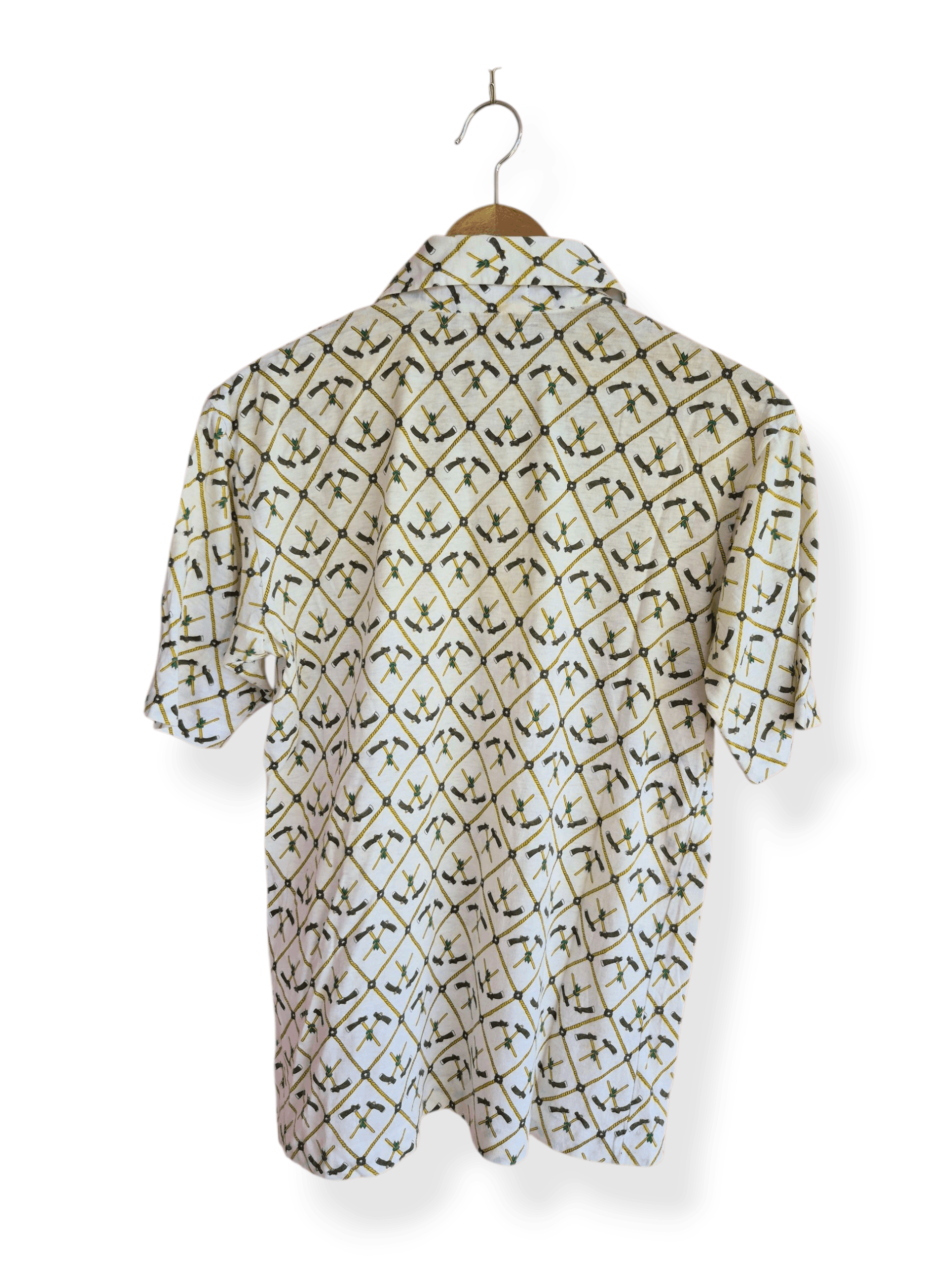 Vintage 🔥 Vintage 90s Kayak Fullprint Sharp Collar Polo Tee Size US M / EU 48-50 / 2 - 2 Thumbnail