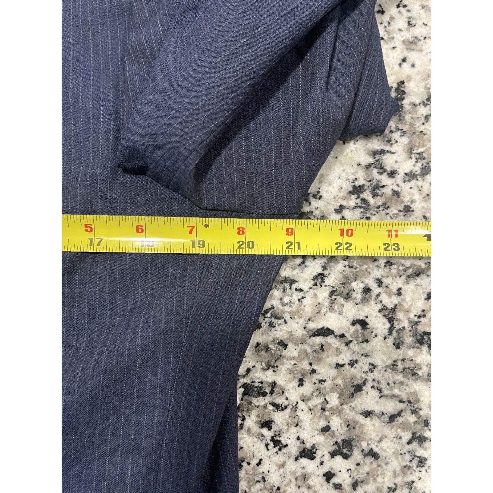 Brooks Brothers VINTAGE Brooks Brothers Blazer Mens 42L Regular Wool Blend Blue Striped Notch Lapel Double-Vented 42L Mens Blazer Size 42L - 4 Thumbnail