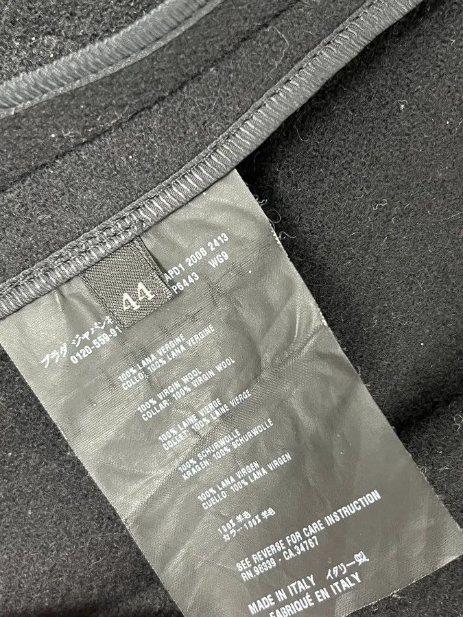 Prada AW2008 Prada Black Black Classy Wool Coat Size US S / EU 44-46 / 1 - 9 Thumbnail