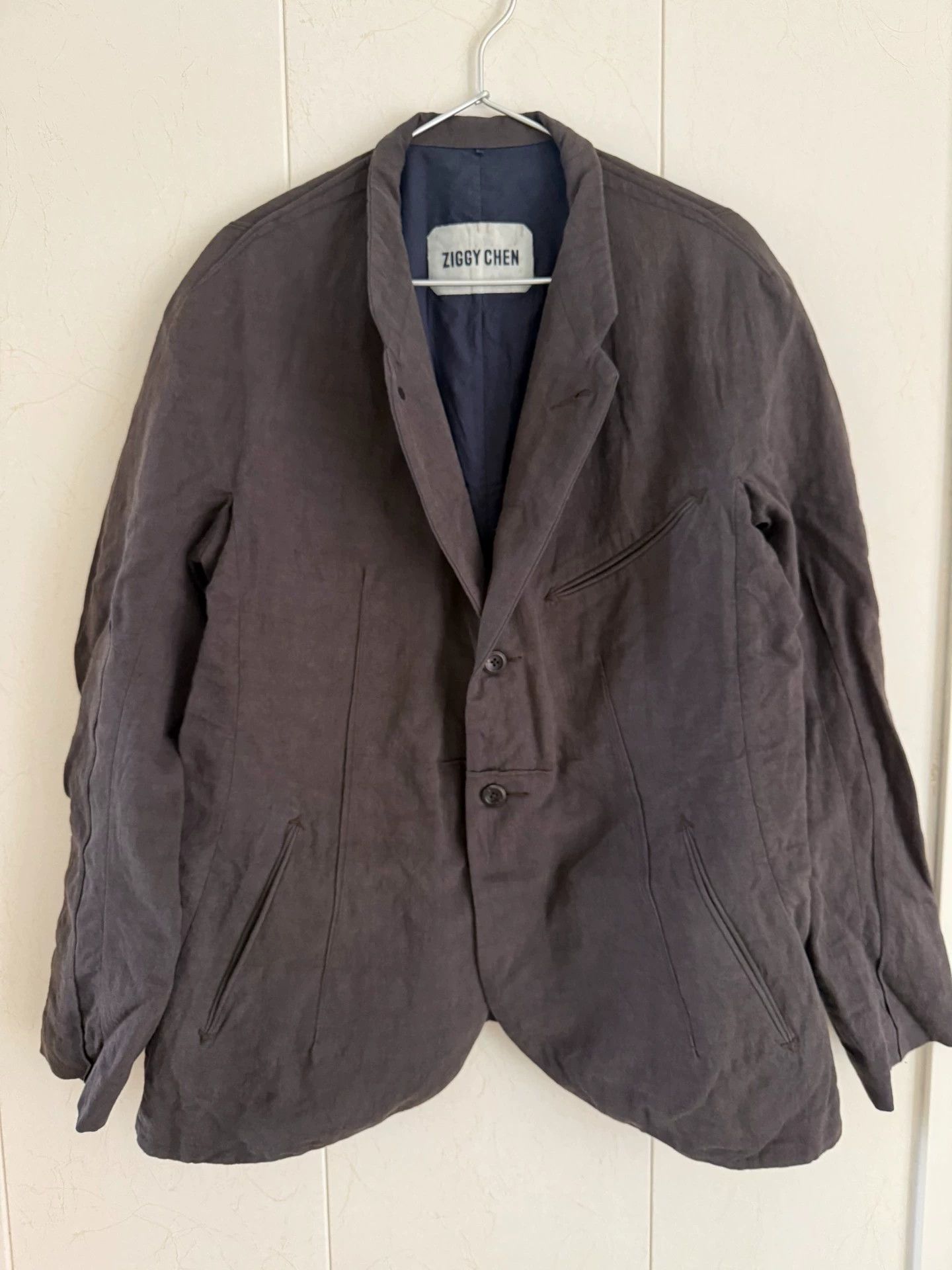 Ziggy Chen Ziggy Chen 16AW 3D Flax Wool-Cotton Jkt Size 50 P7 Size US M / EU 48-50 / 2 - 1 Thumbnail