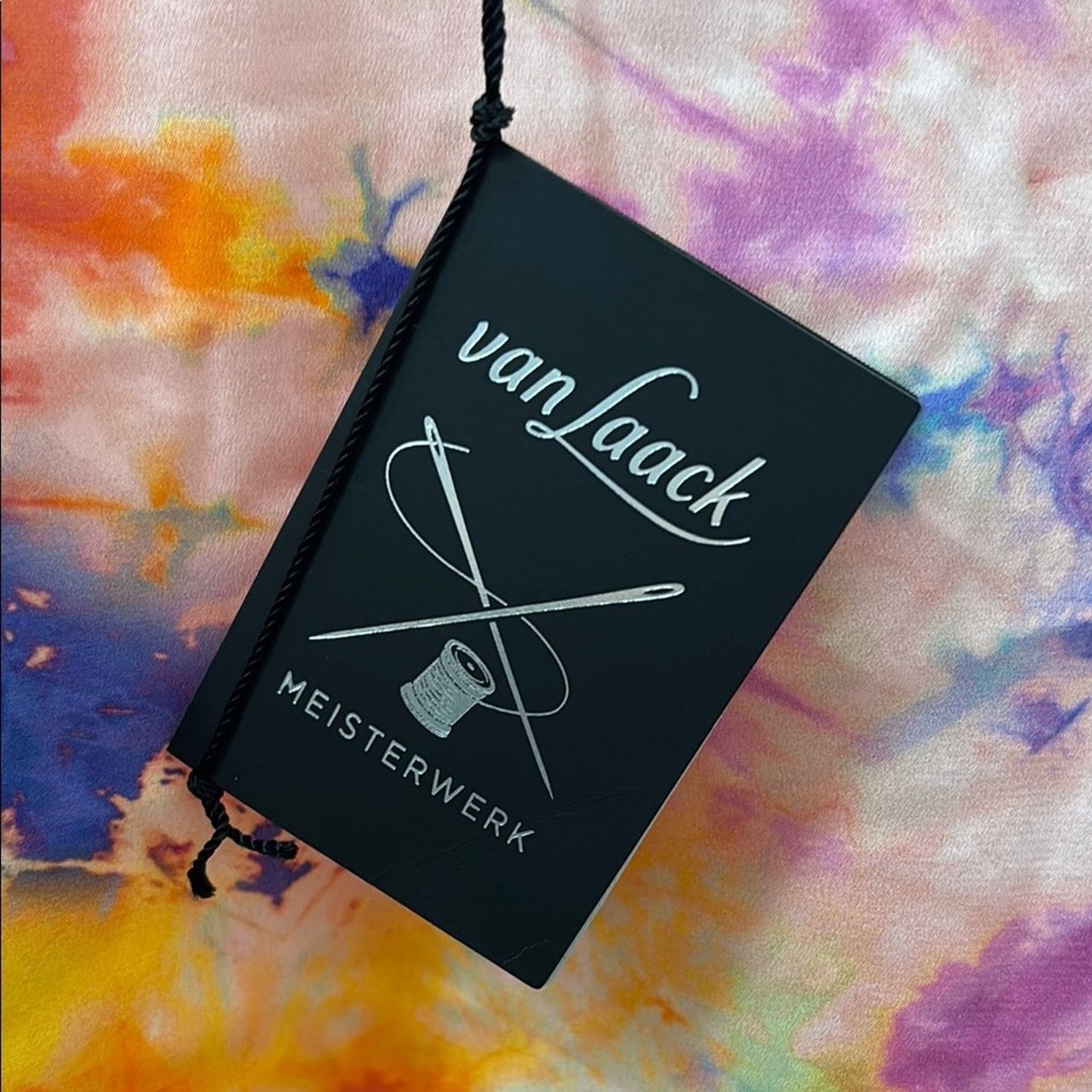 Other NWT Van Laack Orange Pink Short Sleeve Tie-Dye Tee Size 6 Size M / US 6-8 / IT 42-44 - 2 Thumbnail
