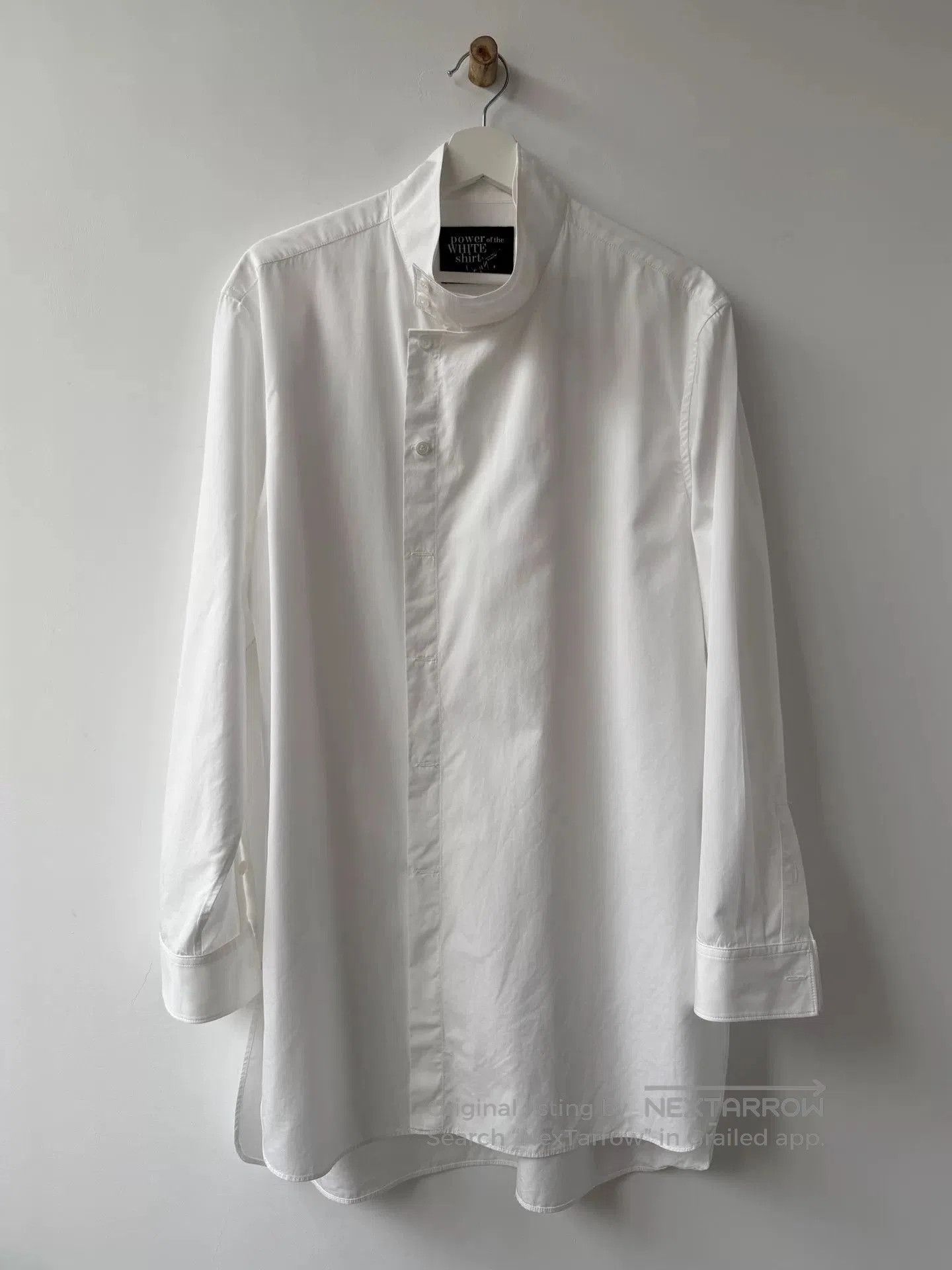 Yohji Yamamoto Yohji Yamamoto White Deconstructed Shirt. Size US M / EU 48-50 / 2 - 5 Thumbnail