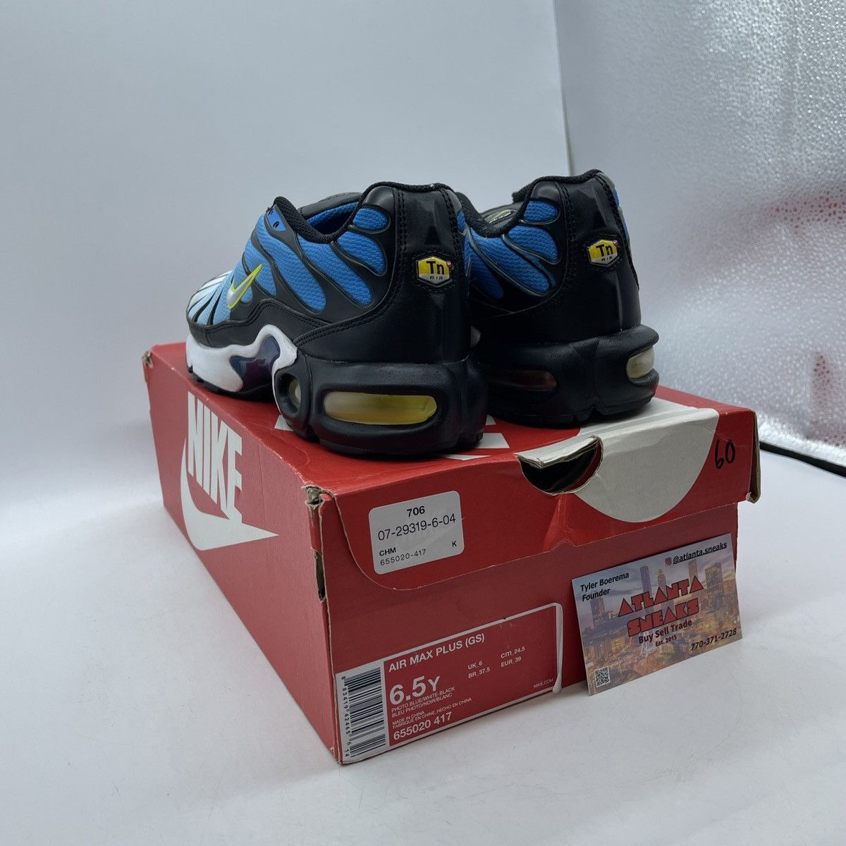 Nike Air max plus photo blue Size US 6.5 / EU 39-40 - 4 Thumbnail