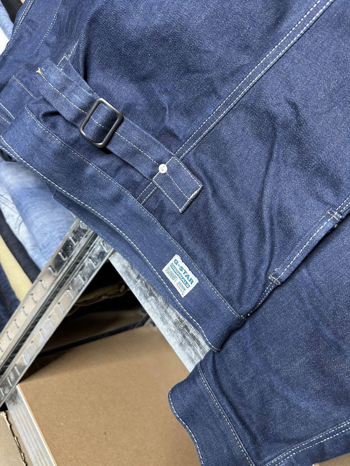G-Star G Star Raw Denim Biker Jeans Cargo Jacket Size US M / EU 48-50 / 2 - 5 Thumbnail