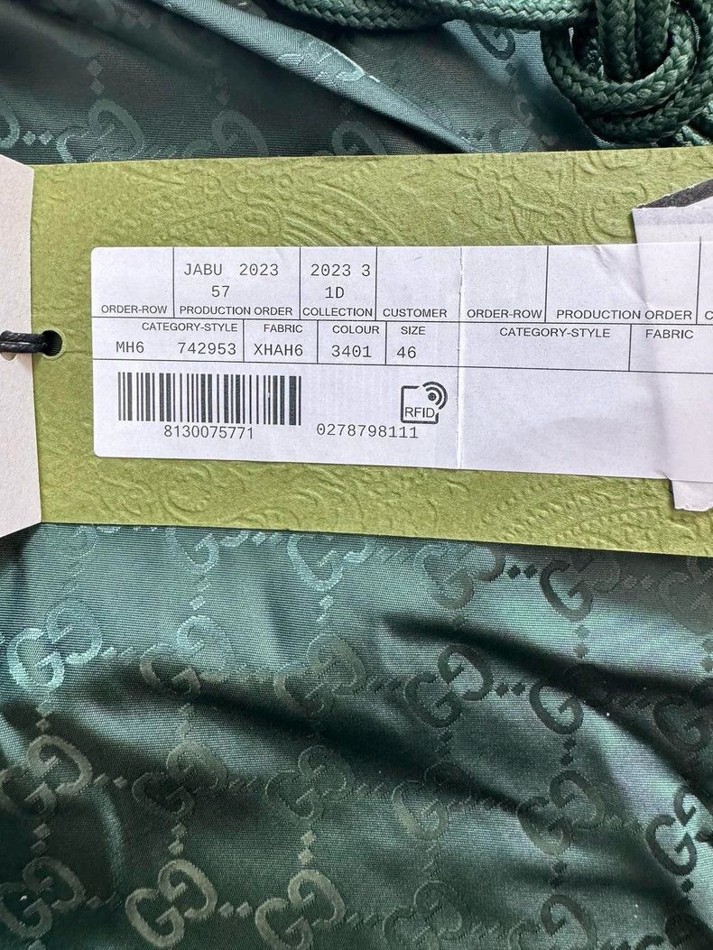 Gucci Gucci Green Logo Patterned Shorts-2506 Size US 44 / EU 60 - 3 Thumbnail