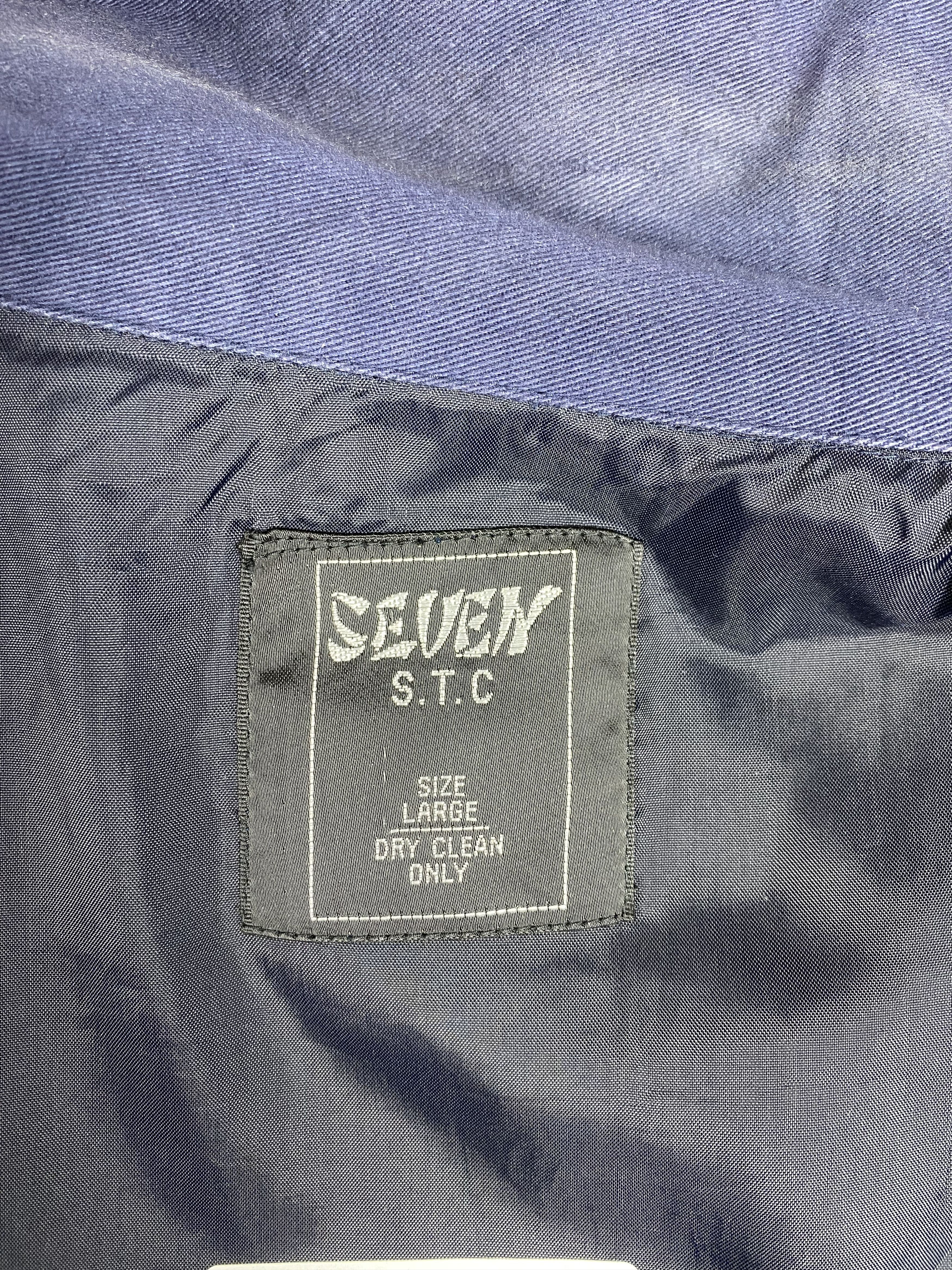 Japanese Brand Vintage Seven STC Backside Logo Plain Canvas Bomber Jacket Size US L / EU 52-54 / 3 - 10 Thumbnail