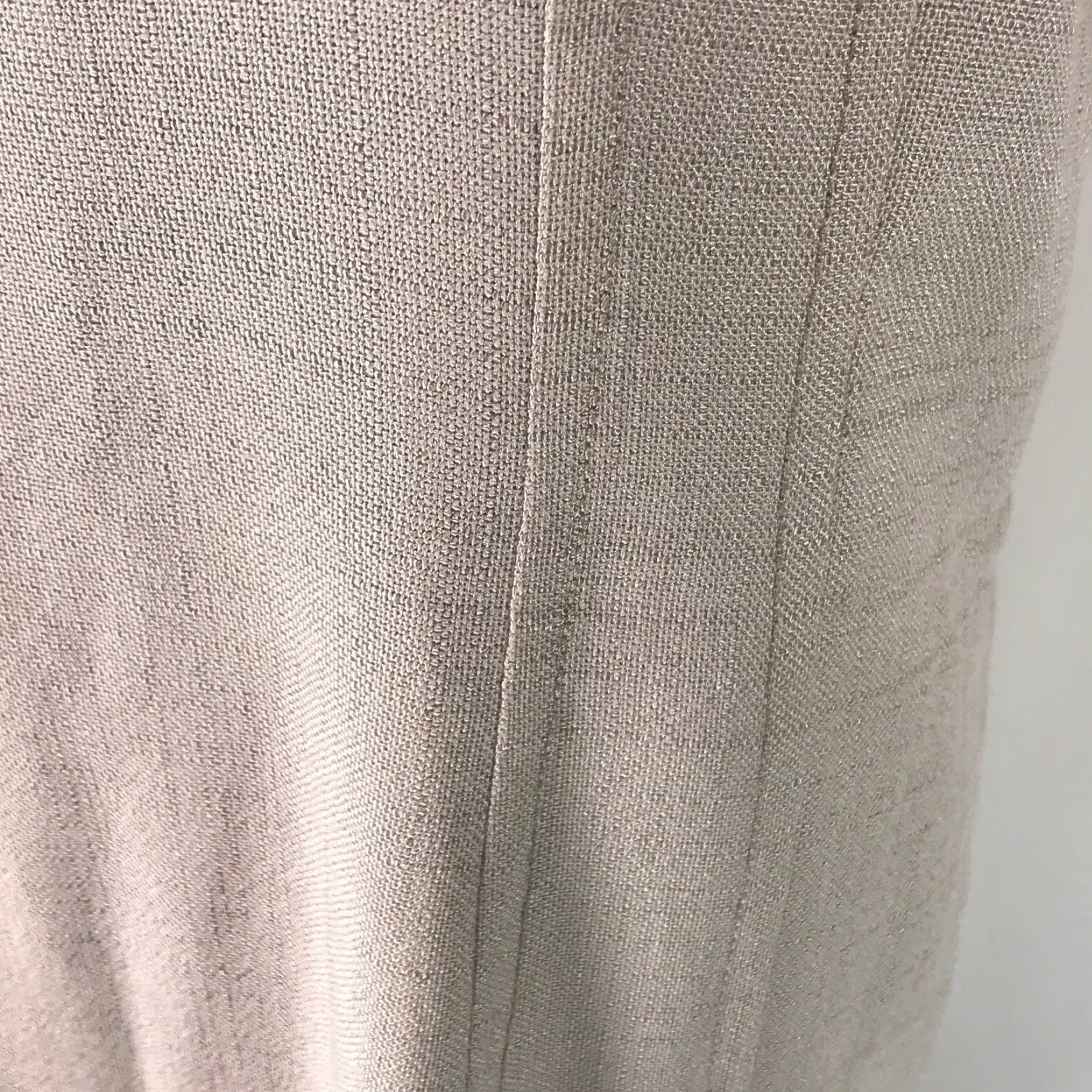Vintage VINTAGE WM Dress Beige Sheath Round Neck Short Sleeve Knee Length Size 46 Womens Size 32" / US 10 / IT 46 - 7 Thumbnail