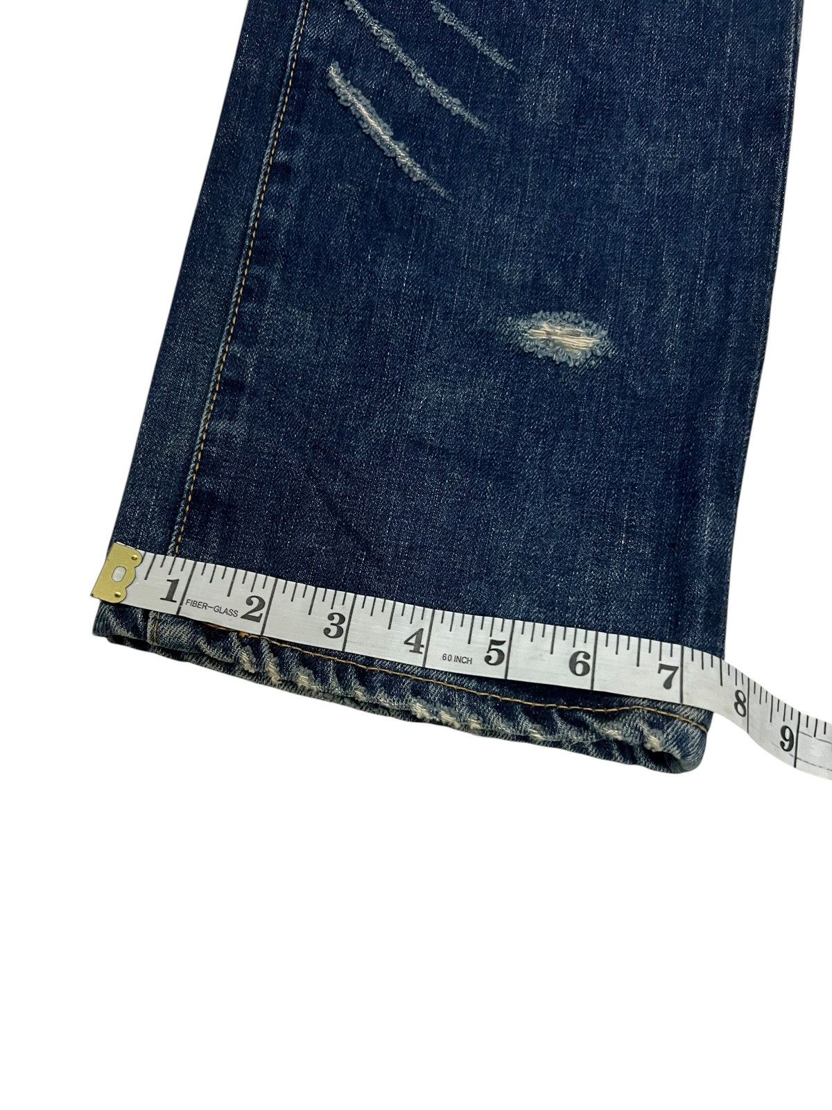 Issey Miyake VINTAGE SUNAOKUWAHARA SELVEDGE DISTRESSED ISSEY MIYAKE JEAN Size US 31 - 19 Thumbnail