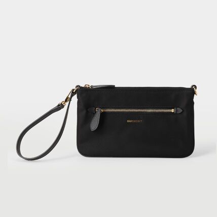 Burberry o1w1db10226 Size: OS / Nylon Pouch Shoulder Bag​ In Black Size ONE SIZE - 4 Thumbnail