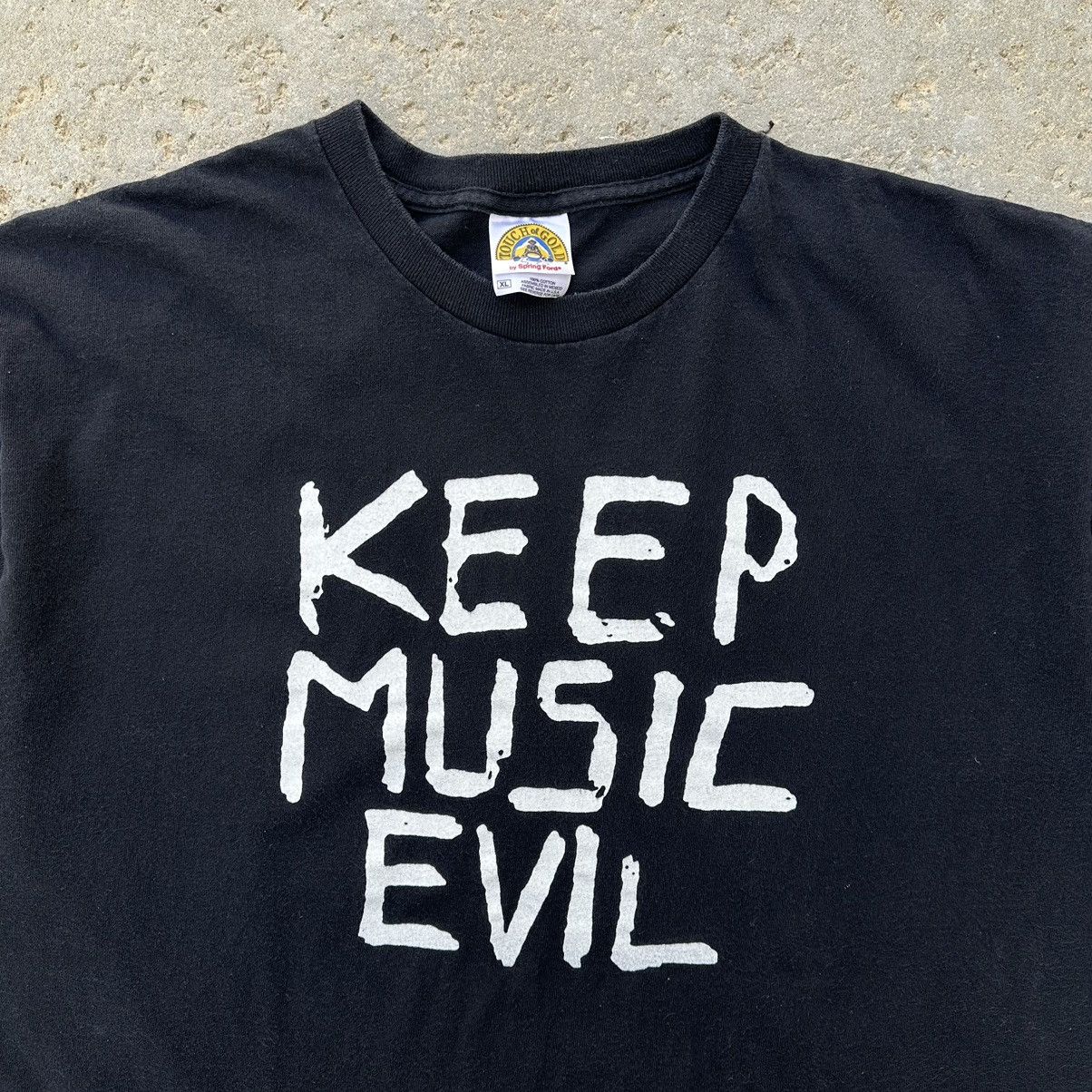 Other VTG 90’s SS Keep Music Evil Black Graphic Shirt Size US XL / EU 56 / 4 - 1 Thumbnail