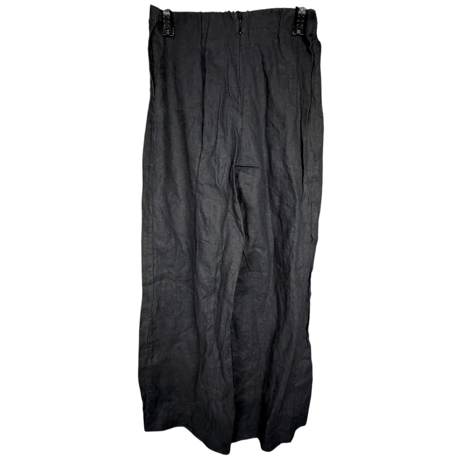 & Other Stories & Other Stories Women's 4 Black Wide Leg 100% Linen Pants Size 27" / US 4 / IT 40 - 2 Thumbnail