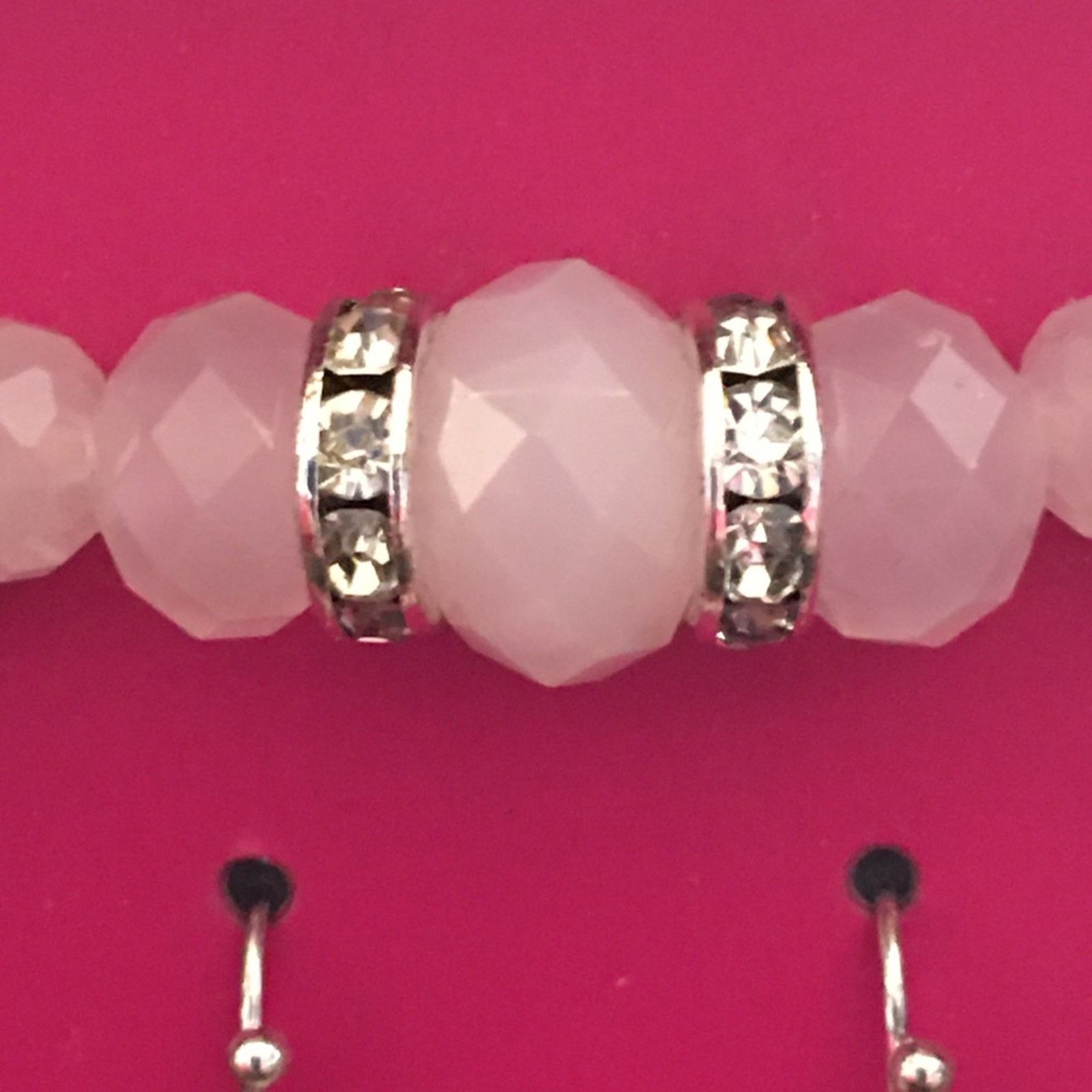 Jewelry Charter Club faceted pink glass stone jewelry set Size ONE SIZE - 5 Thumbnail