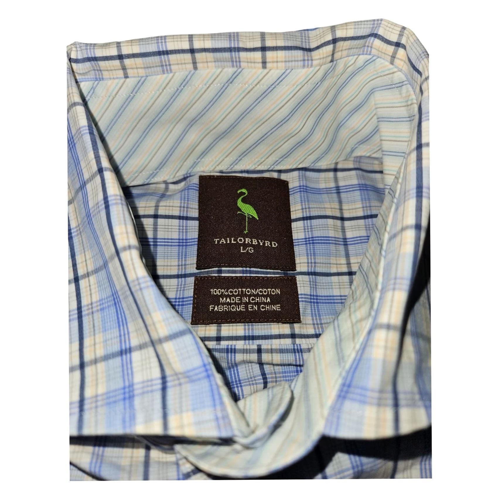 Tailorbyrd Tailorbyrd Button Up Shirt Men's Large Blue Tartan Check Casual Long Sleeve Size US L / EU 52-54 / 3 - 2 Thumbnail