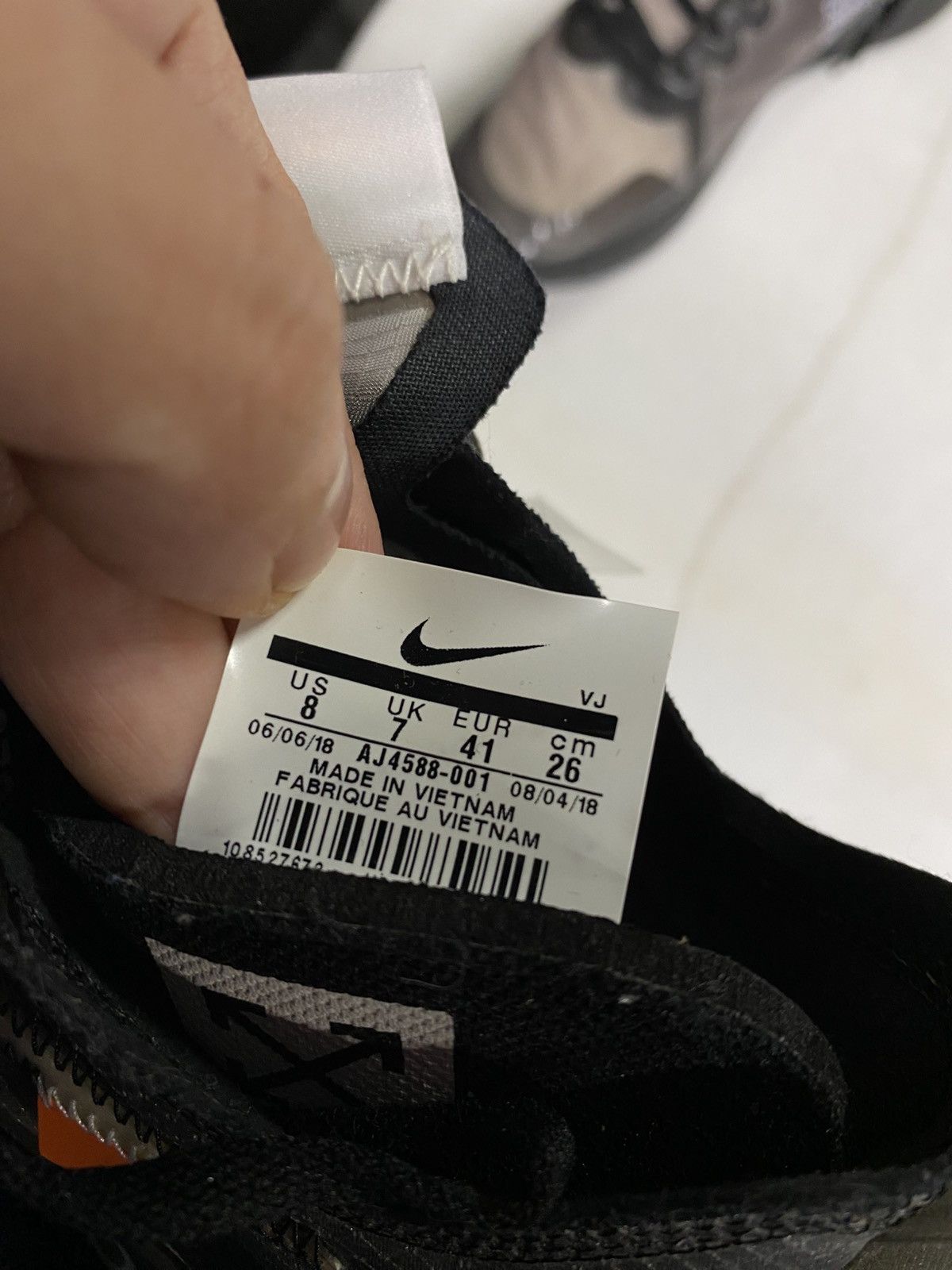 Other Off-White Nike Zoom Fly Black Mens Sneakers Size 8 Size US 8 / EU 41 - 9 Thumbnail
