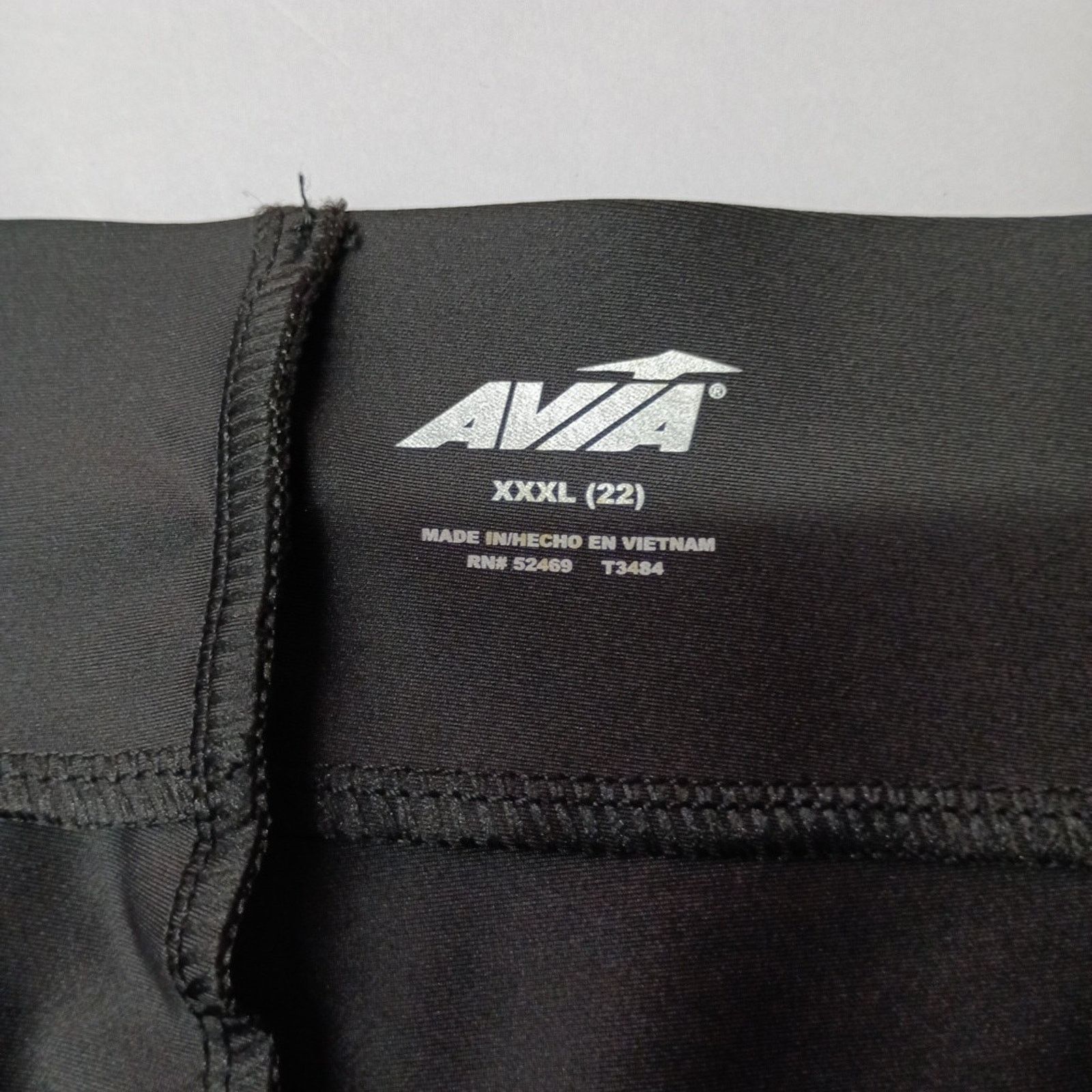 Avia Avia Sheen Leggings Women's 3XL (22) Black Activewear Size 36" / US 14 / IT 50 - 5 Thumbnail