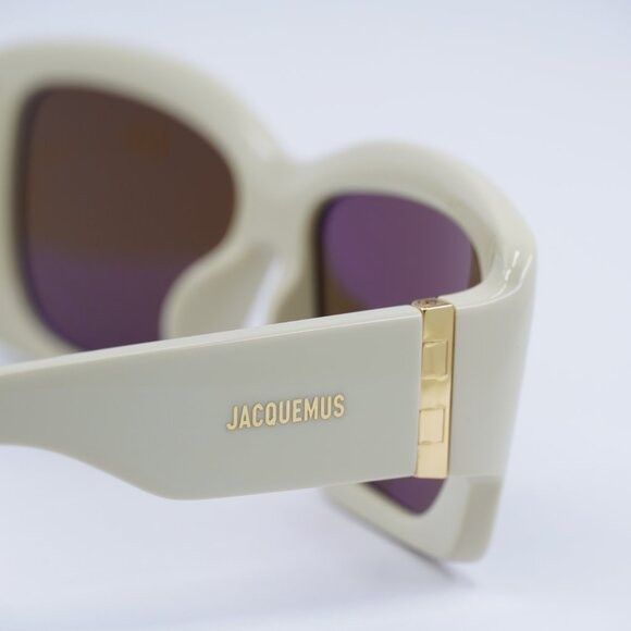 Jacquemus Jacquemus CROISIERE JAC/60 C2 Sunglasses Beige Square Frame Size ONE SIZE - 5 Thumbnail