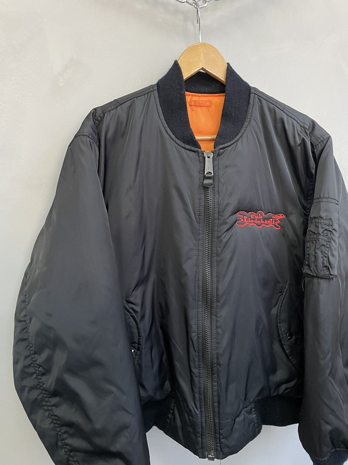 Vintage Vintage USA Chrome Baggy MA-1 Bomber 90s Y2K Size US L / EU 52-54 / 3 - 2 Thumbnail