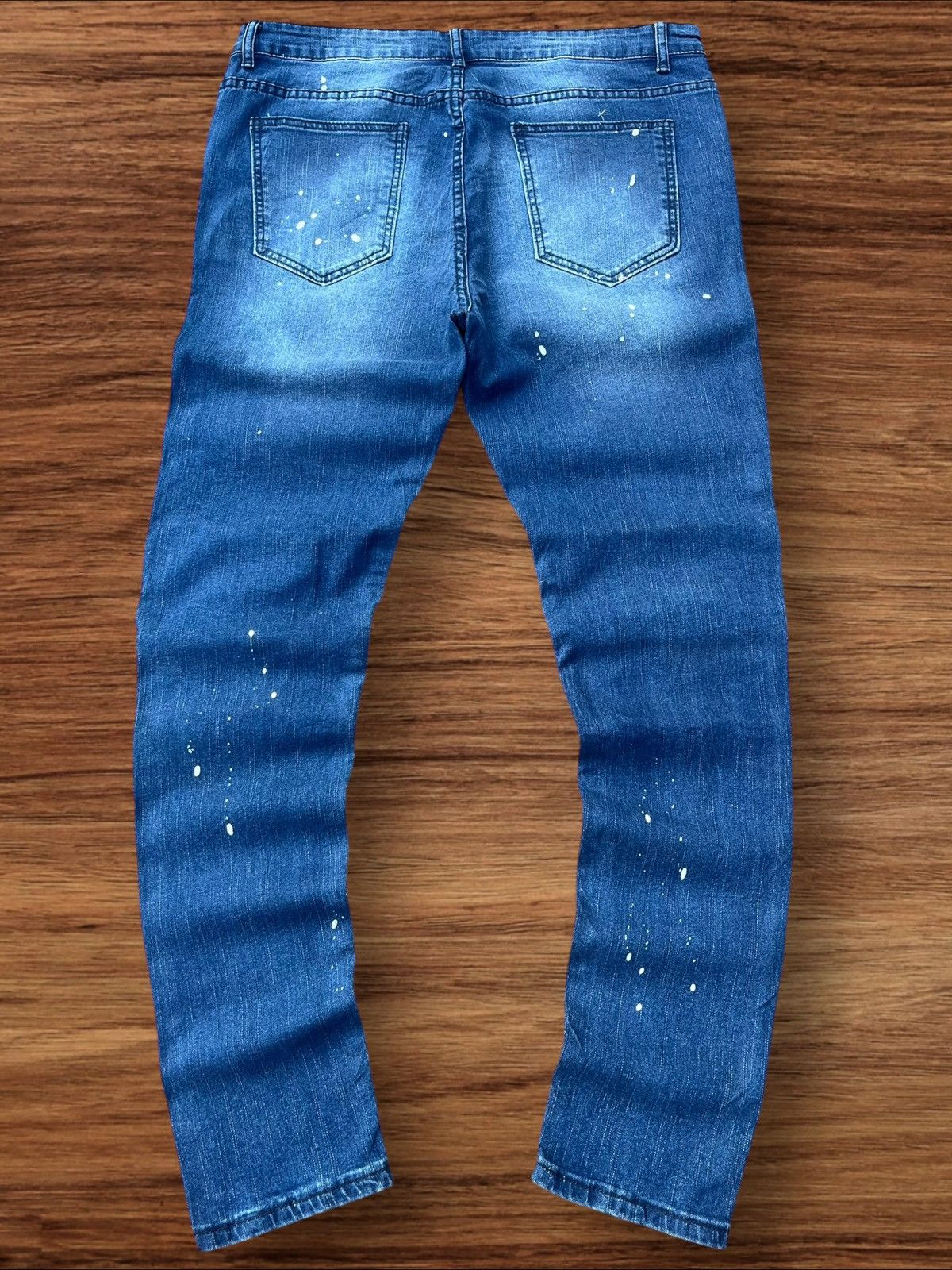Japanese Brand Vintage Japanese Brand Ripped Destroyed Biker Blue Wash Jean Size US 36 / EU 52 - 3 Thumbnail